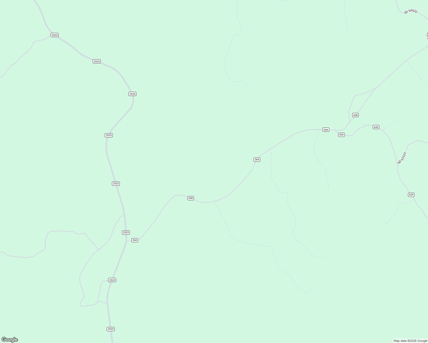 map of restaurants, bars, coffee shops, grocery stores, and more near County Road 630 in Rocksprings