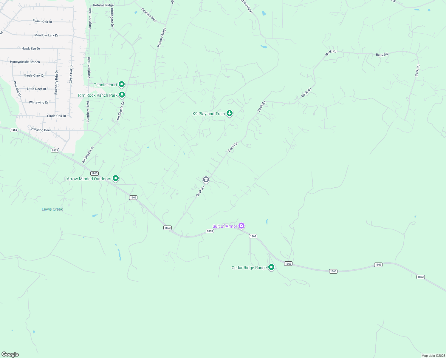 map of restaurants, bars, coffee shops, grocery stores, and more near 30080 Beck Rd in Bulverde