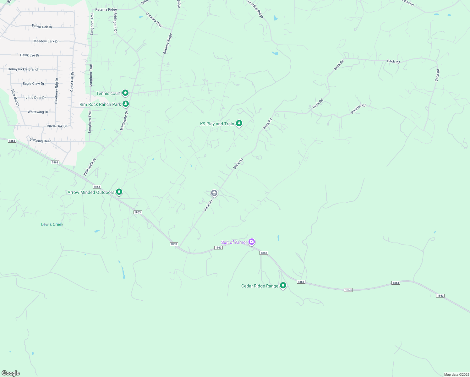 map of restaurants, bars, coffee shops, grocery stores, and more near 30080 Beck Road in Bulverde