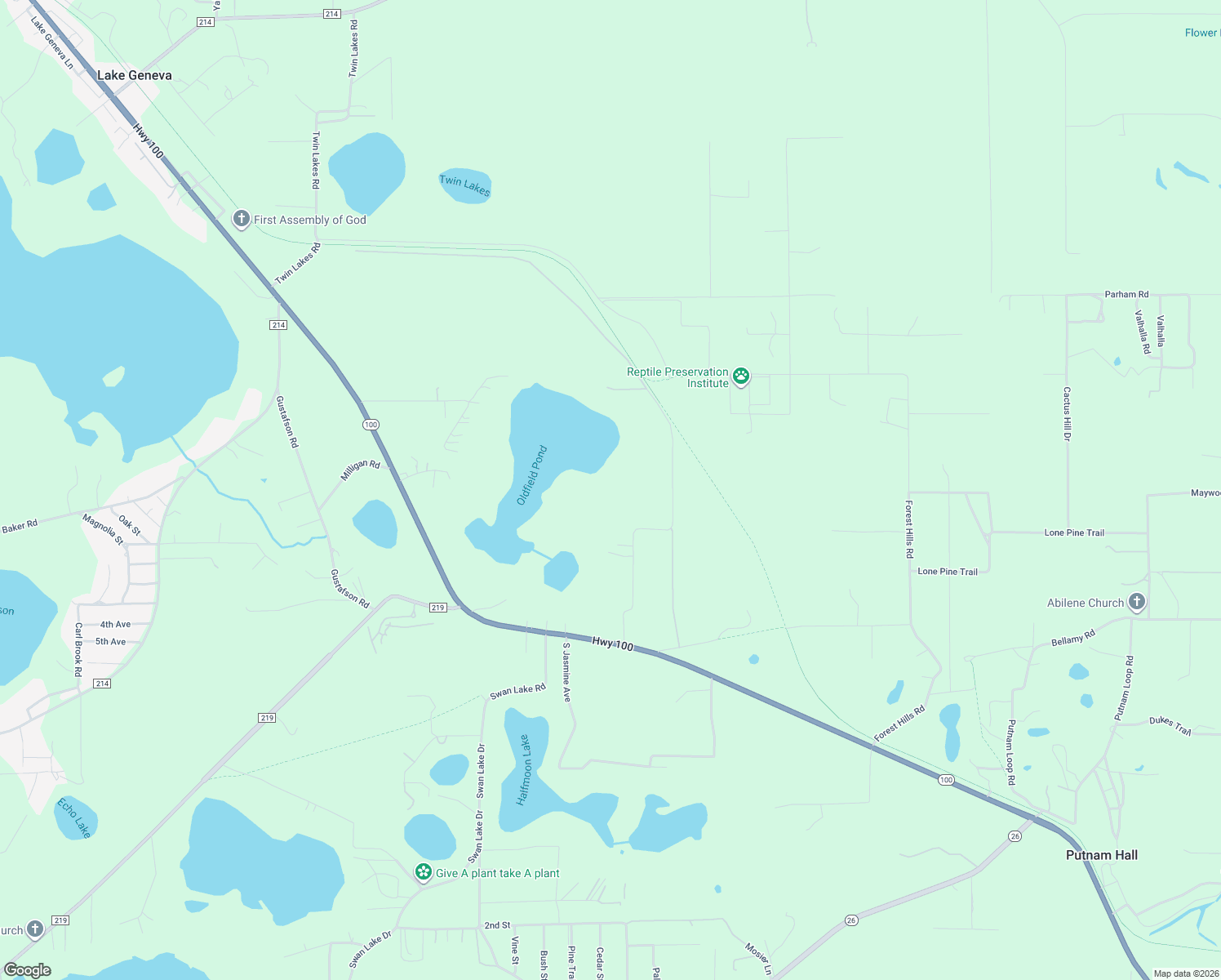 map of restaurants, bars, coffee shops, grocery stores, and more near 8066 County Line Road in Melrose