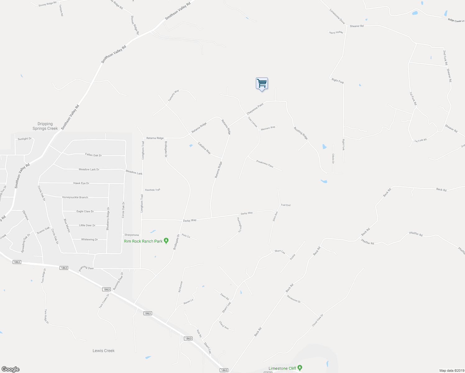 map of restaurants, bars, coffee shops, grocery stores, and more near 31025 Tres Lomas in Bulverde