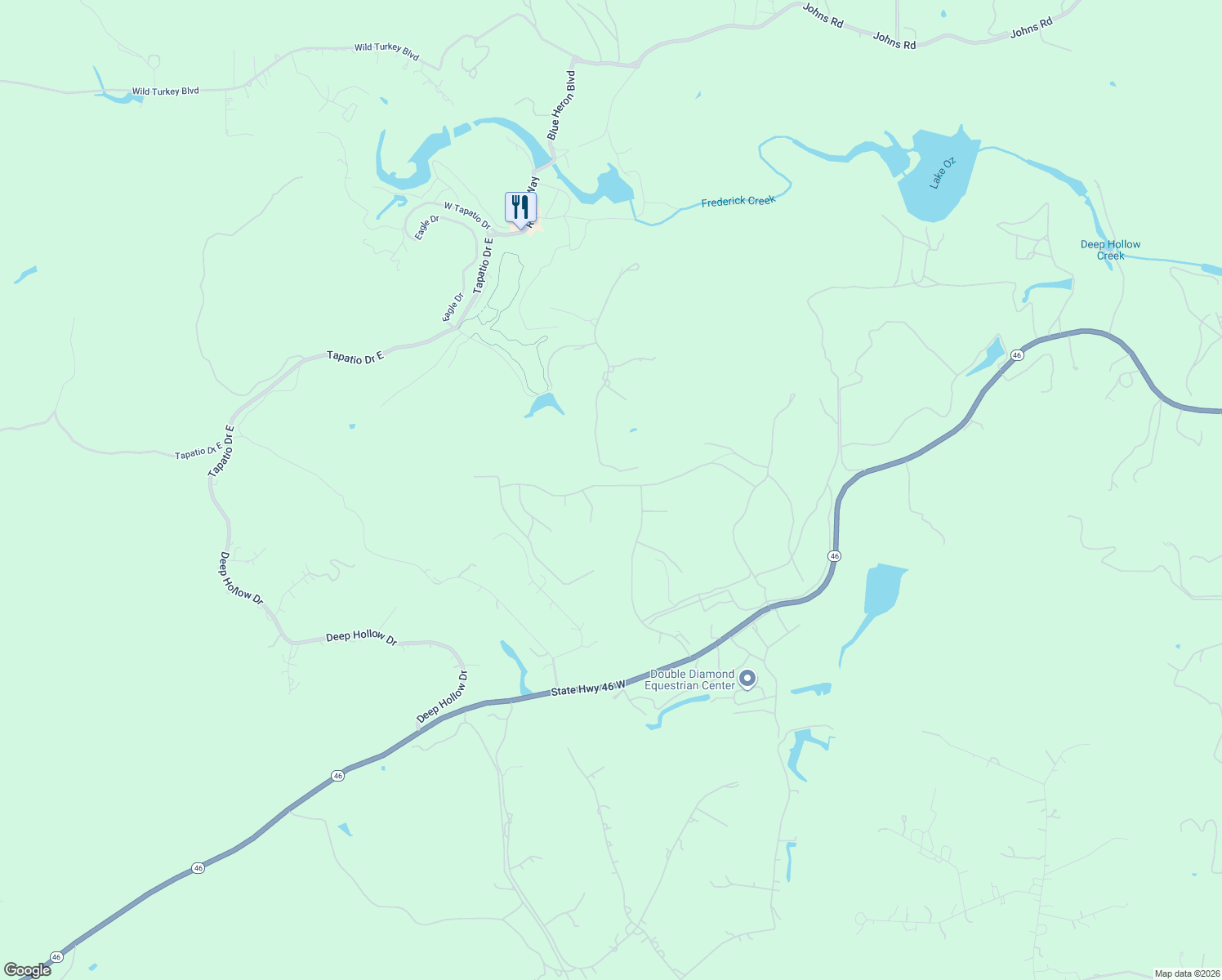 map of restaurants, bars, coffee shops, grocery stores, and more near 24 Mariposa Parkway W. in Boerne