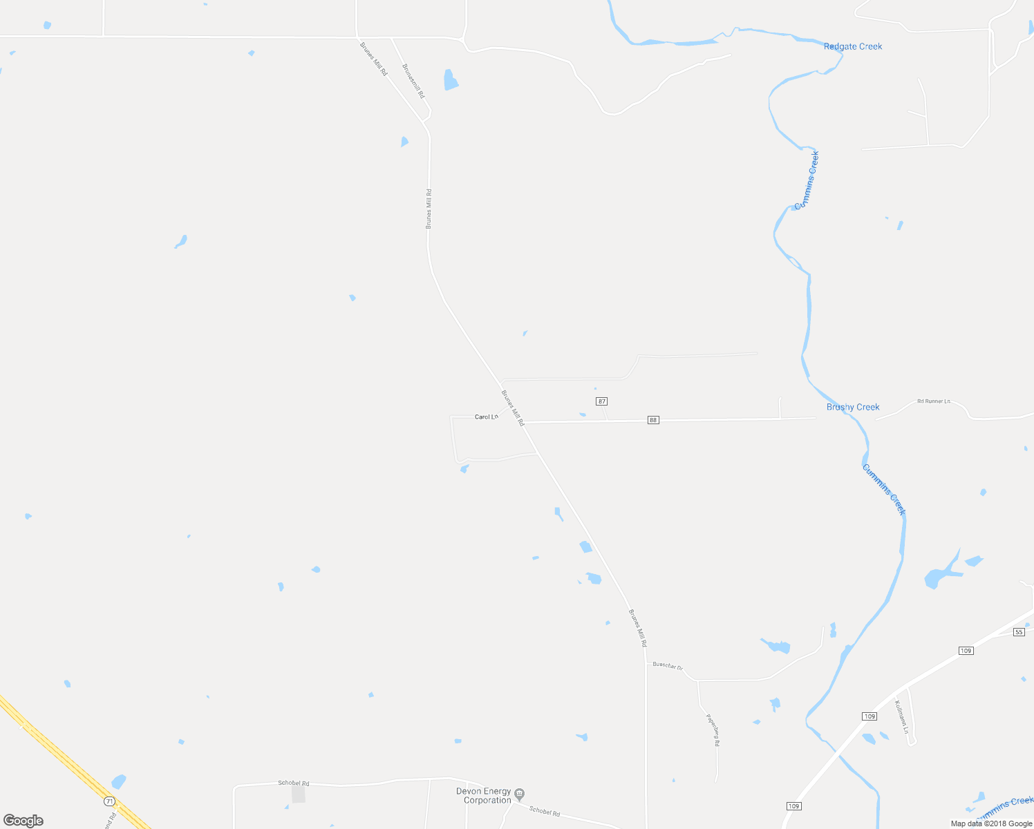 map of restaurants, bars, coffee shops, grocery stores, and more near 3051 Brunes Mill Road in Columbus