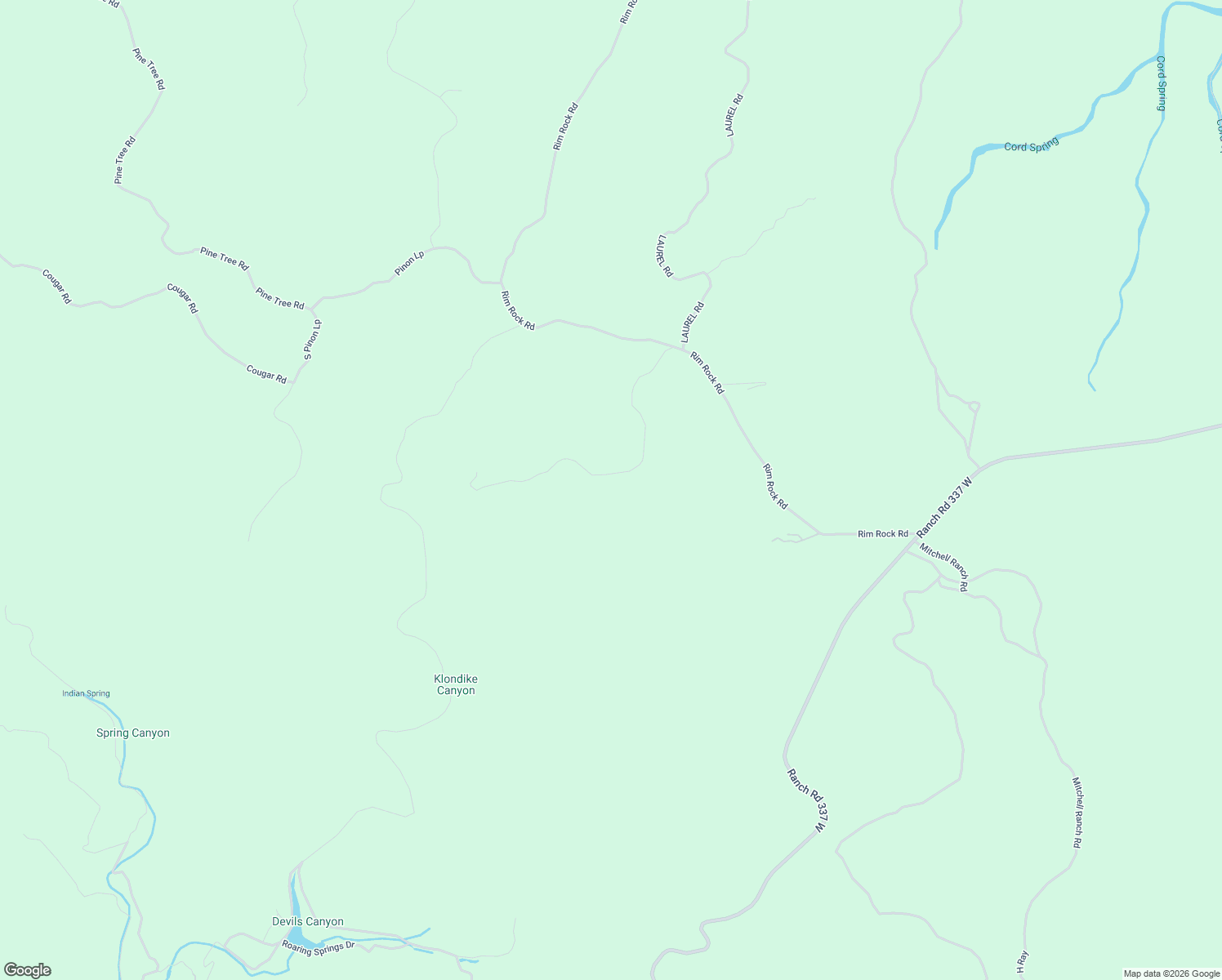 map of restaurants, bars, coffee shops, grocery stores, and more near 591 South Ringtail Road in Camp Wood