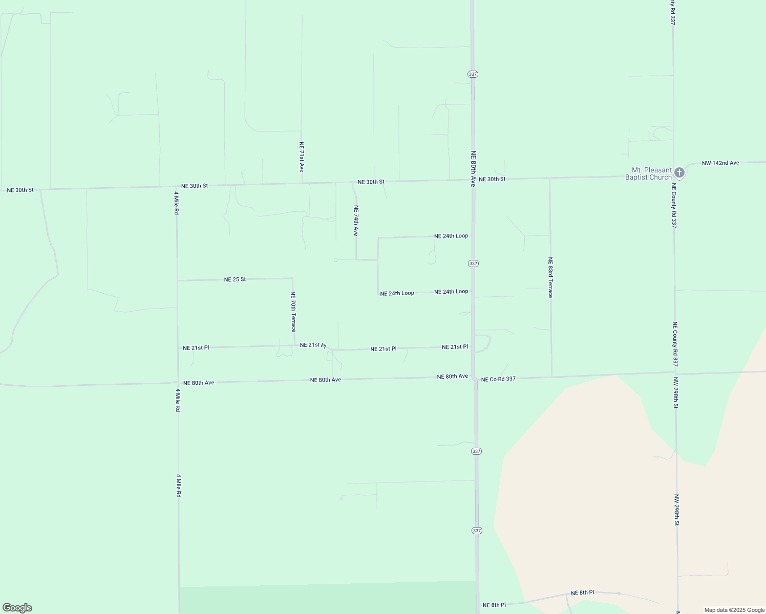 map of restaurants, bars, coffee shops, grocery stores, and more near 7529 Northeast 24th Loop in High Springs