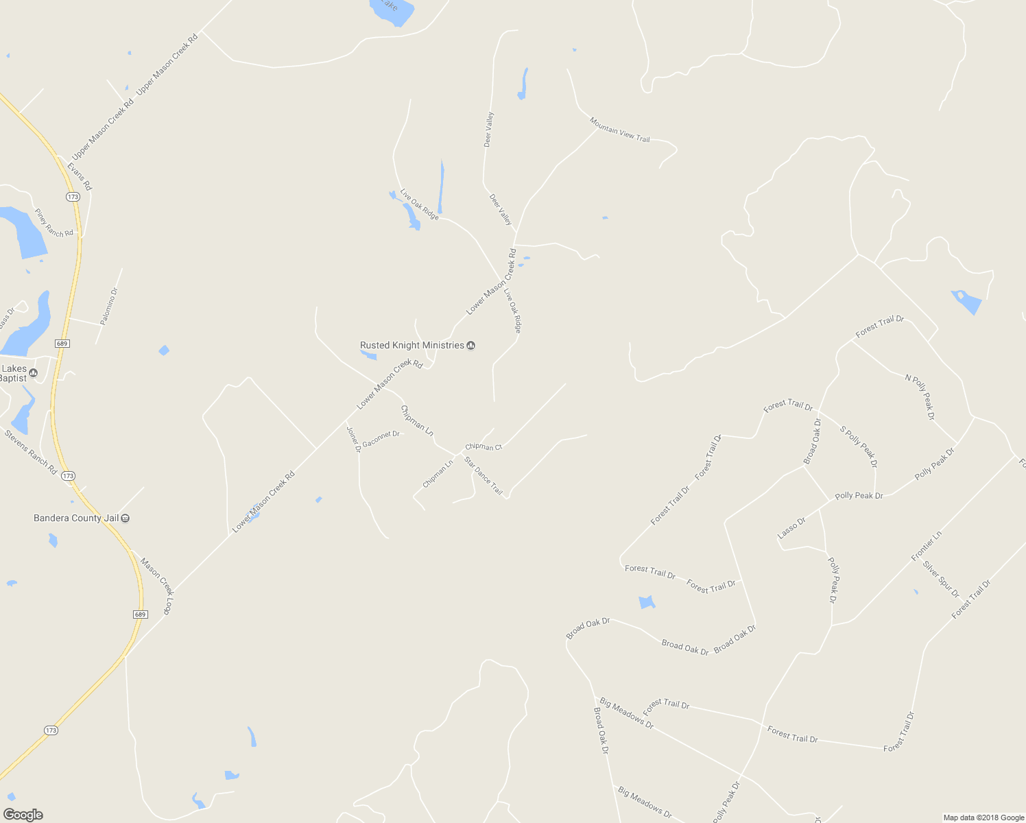 map of restaurants, bars, coffee shops, grocery stores, and more near 415 Chipman Ct in Bandera