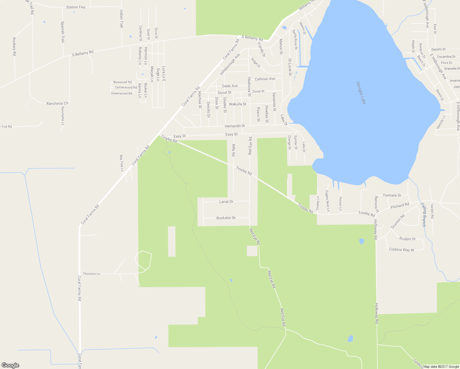 map of restaurants, bars, coffee shops, grocery stores, and more near 215 Rifle Road in Florahome