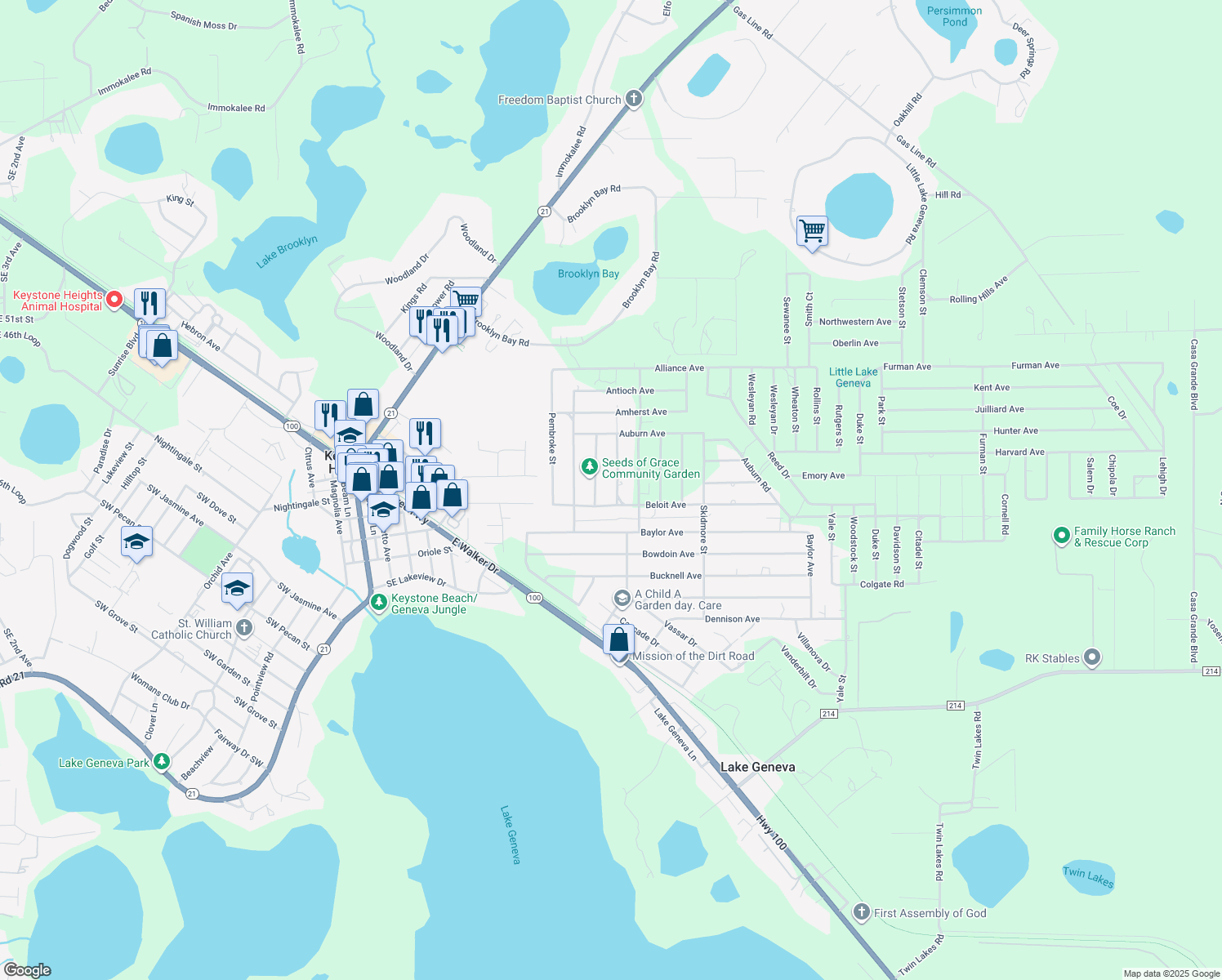 7214 Princeton Street, Keystone Heights FL Walk Score