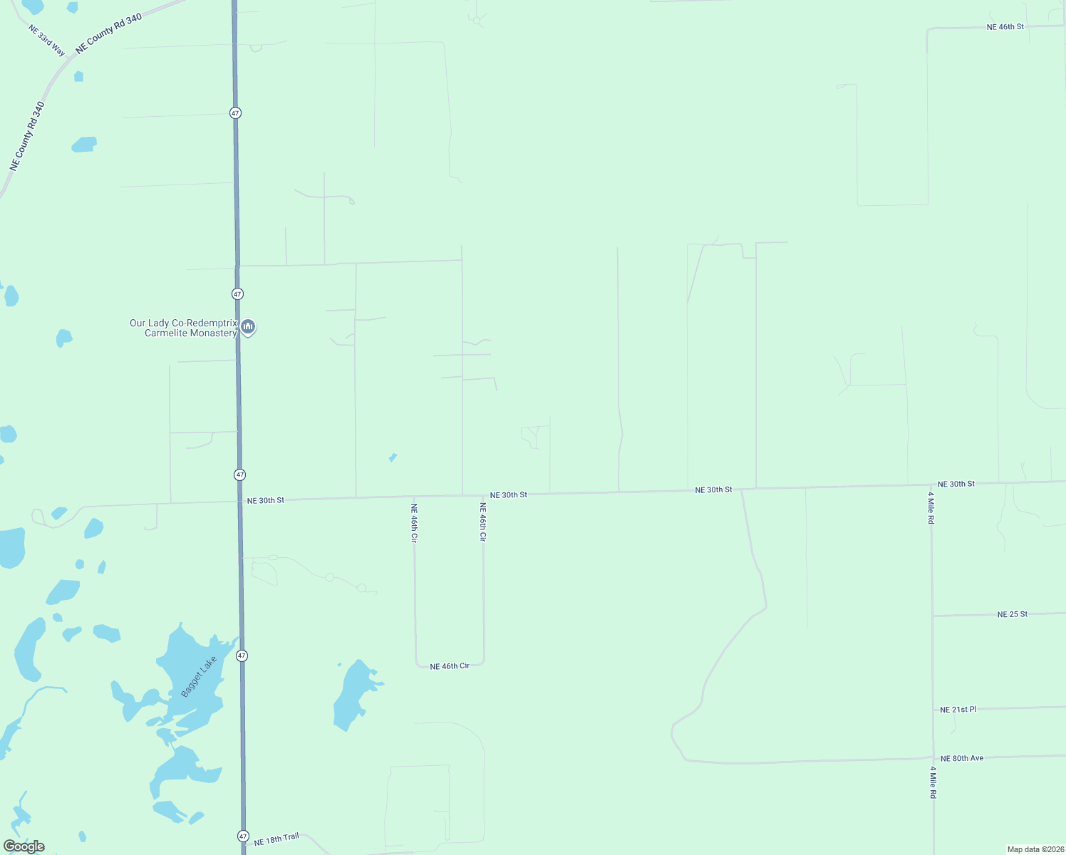 map of restaurants, bars, coffee shops, grocery stores, and more near 3239 Northeast 51st Avenue in High Springs