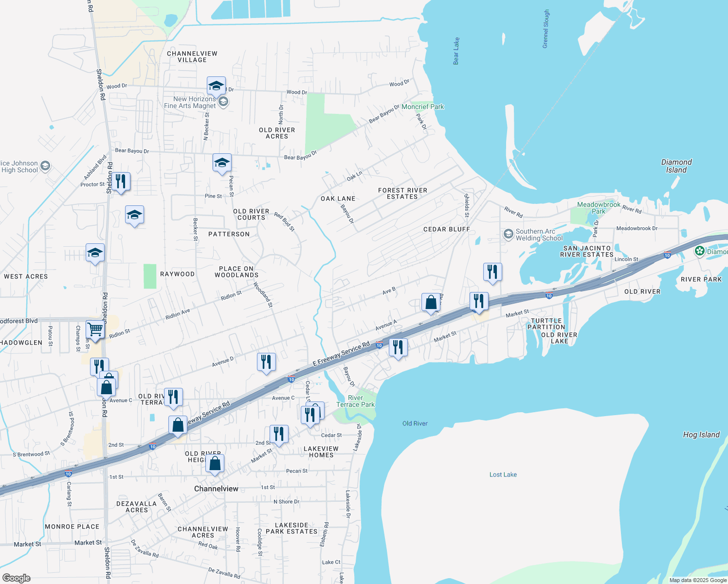 16805 Avenue B, Channelview TX Walk Score
