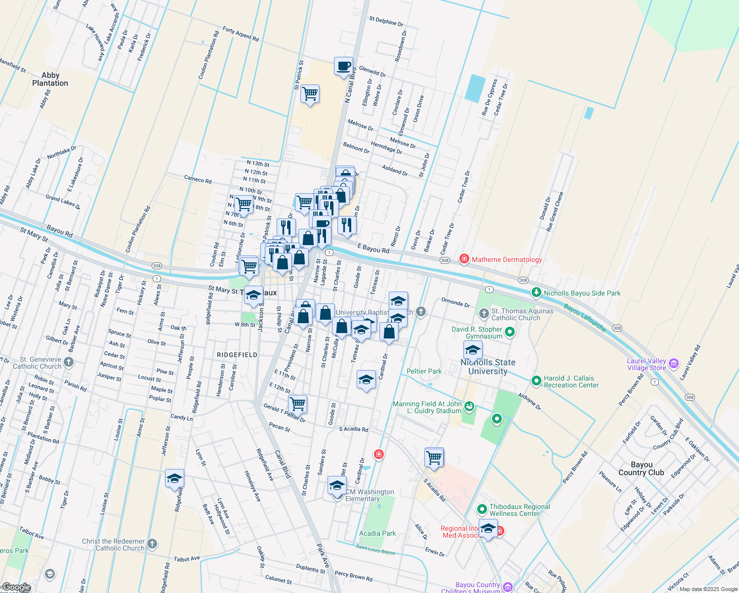 511 Menard Street, Thibodaux LA Walk Score