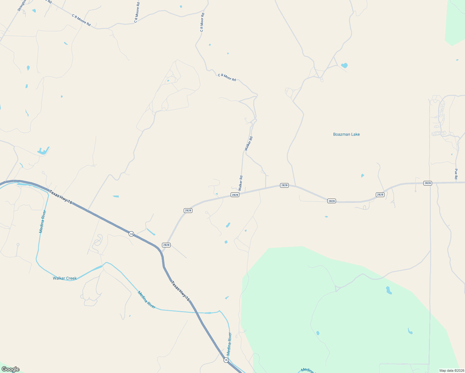 map of restaurants, bars, coffee shops, grocery stores, and more near 123 Walker Road in Bandera