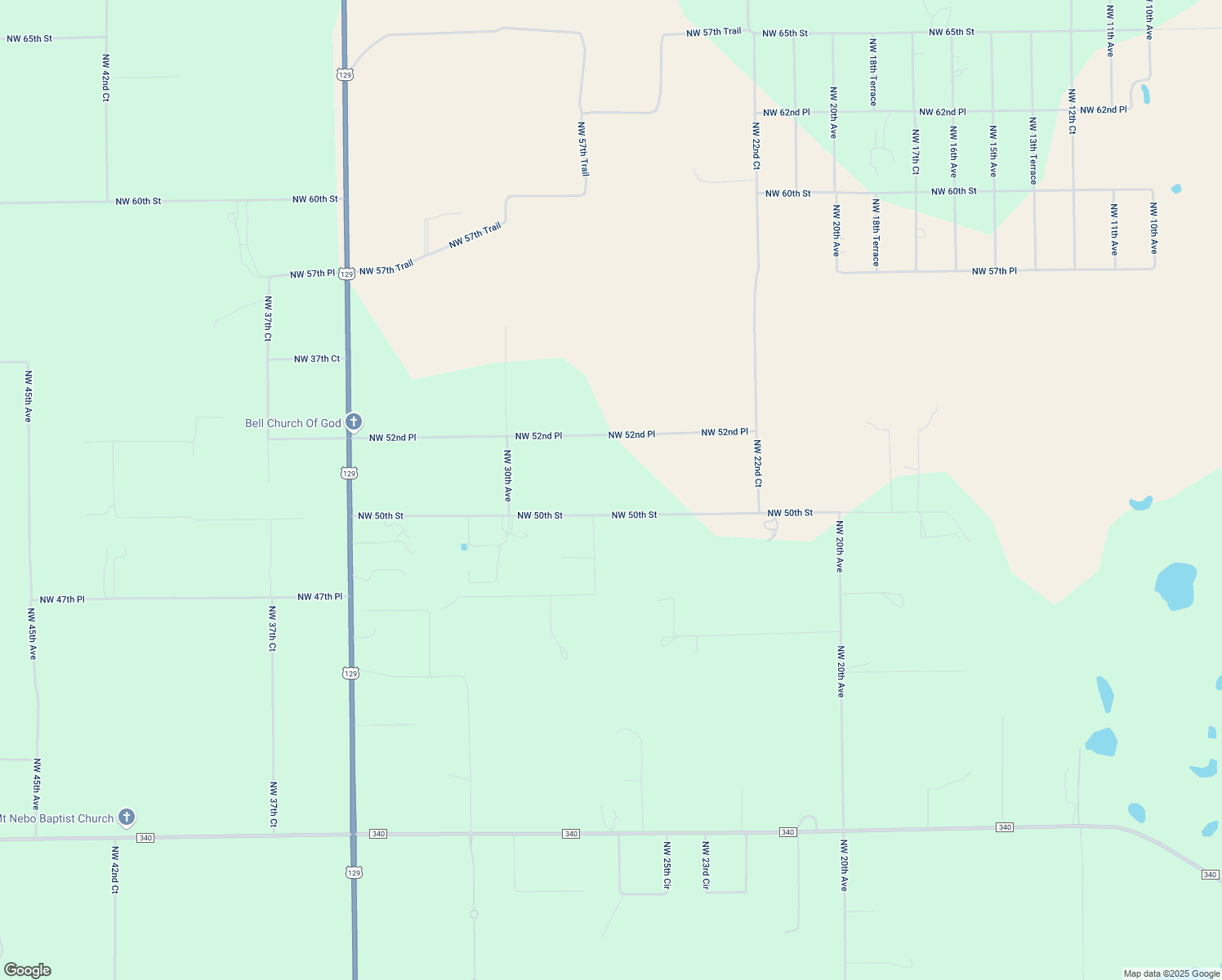map of restaurants, bars, coffee shops, grocery stores, and more near 2660 Northwest 50th Street in Bell