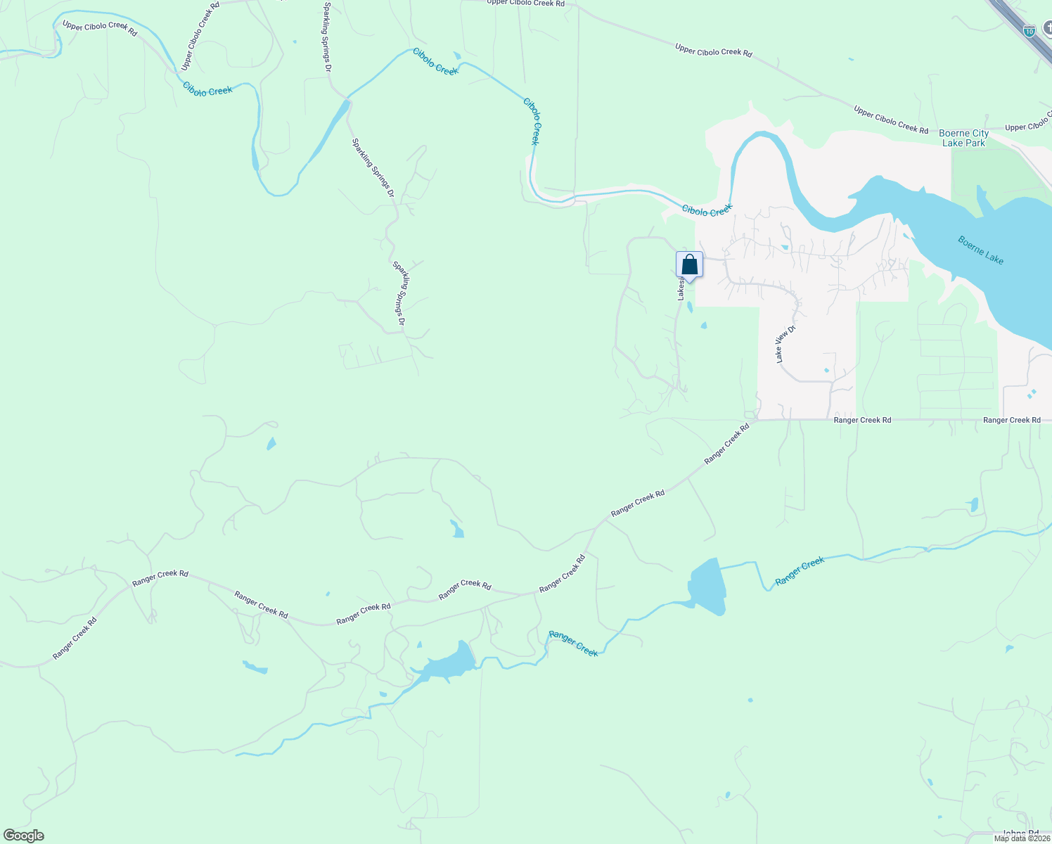 map of restaurants, bars, coffee shops, grocery stores, and more near 85 Busby Road in Boerne