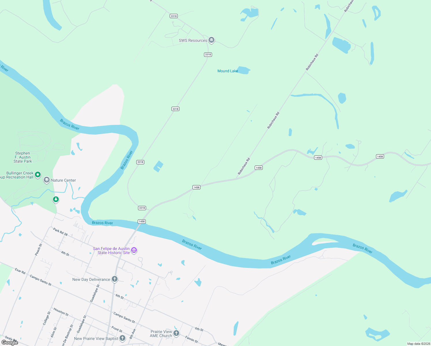map of restaurants, bars, coffee shops, grocery stores, and more near 2376 Foots Wilson Road in Pattison
