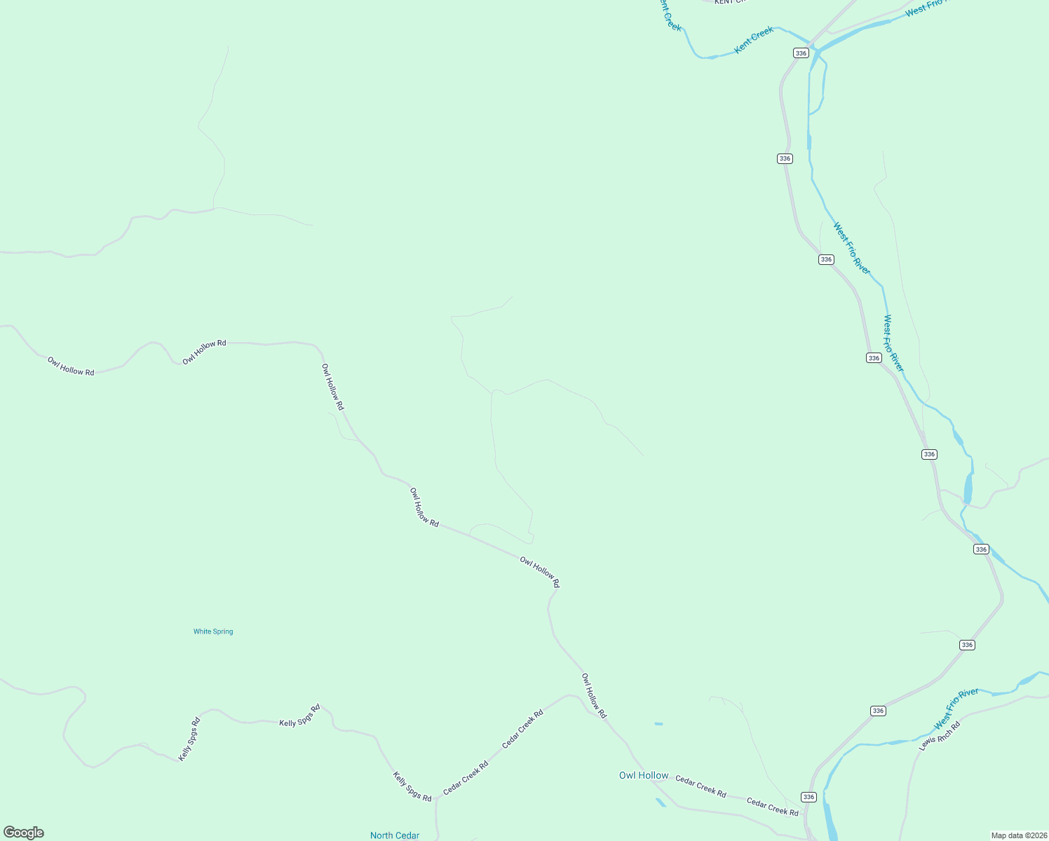 map of restaurants, bars, coffee shops, grocery stores, and more near 1030 Owl Hollow Road in Leakey