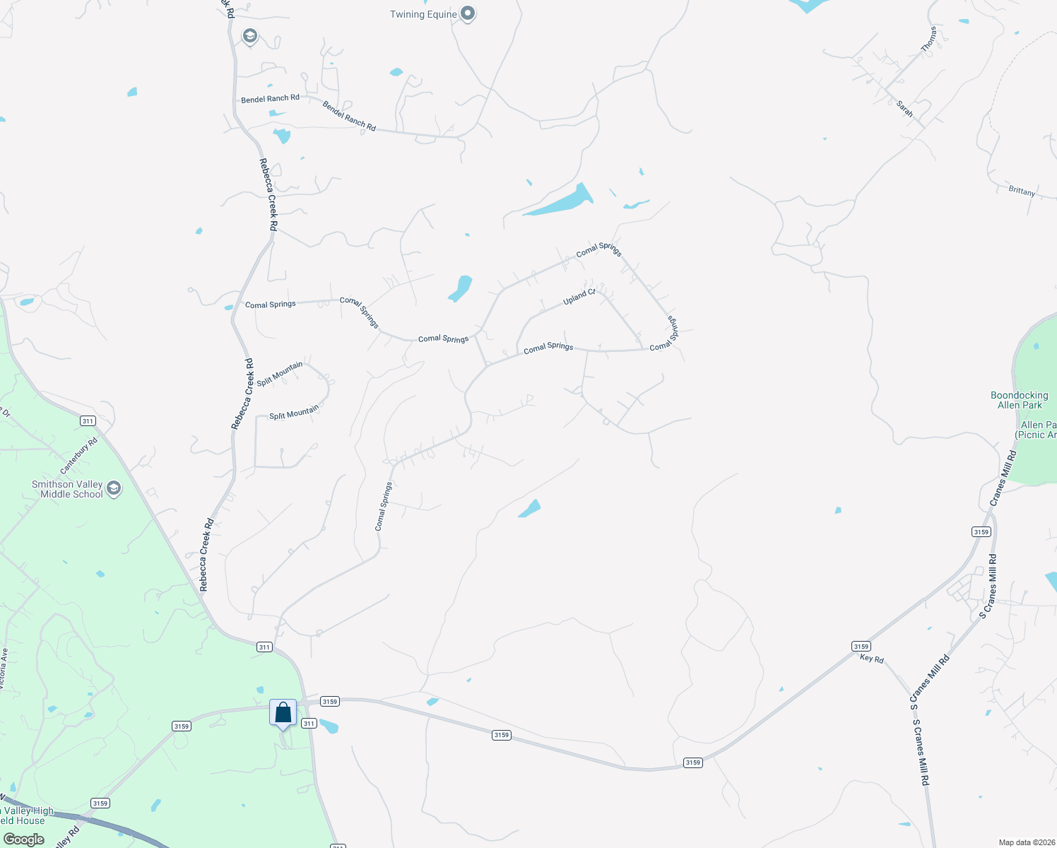 map of restaurants, bars, coffee shops, grocery stores, and more near 746 Panorama Point in Canyon Lake