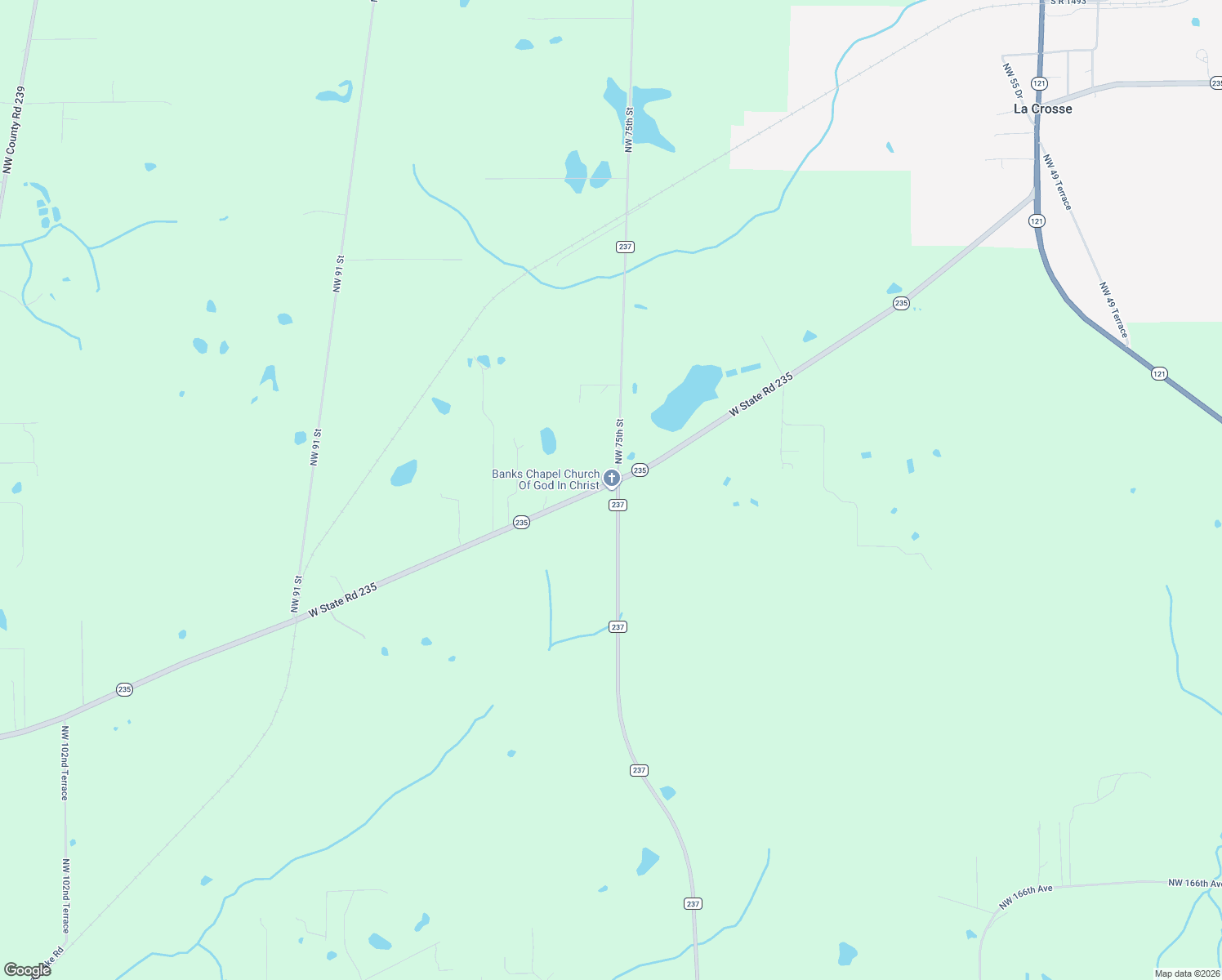 map of restaurants, bars, coffee shops, grocery stores, and more near 7503 West State Road 235 in Alachua