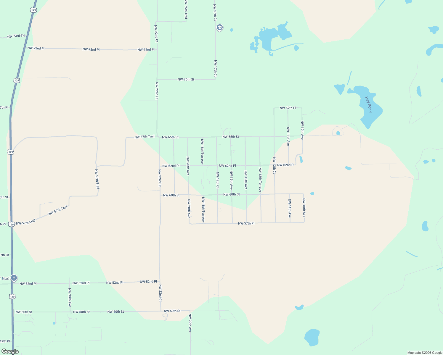 map of restaurants, bars, coffee shops, grocery stores, and more near 6162 Northwest 17th Court in Bell