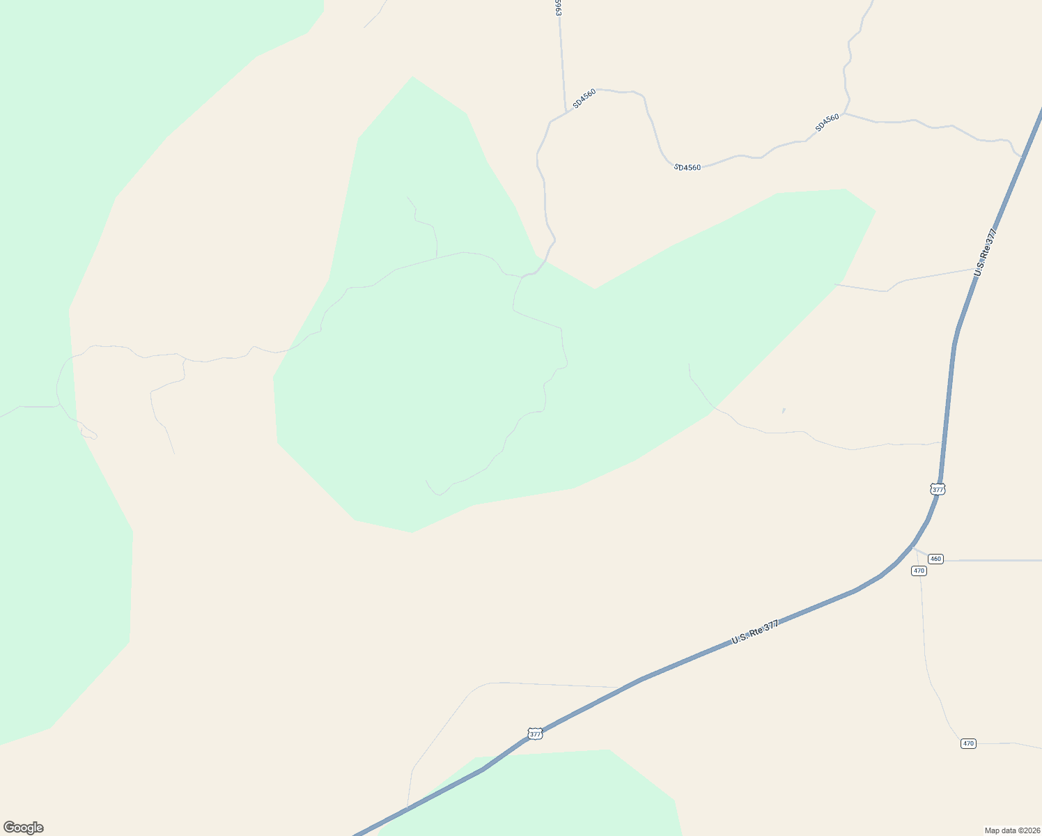 map of restaurants, bars, coffee shops, grocery stores, and more near SD 45965 in Rocksprings