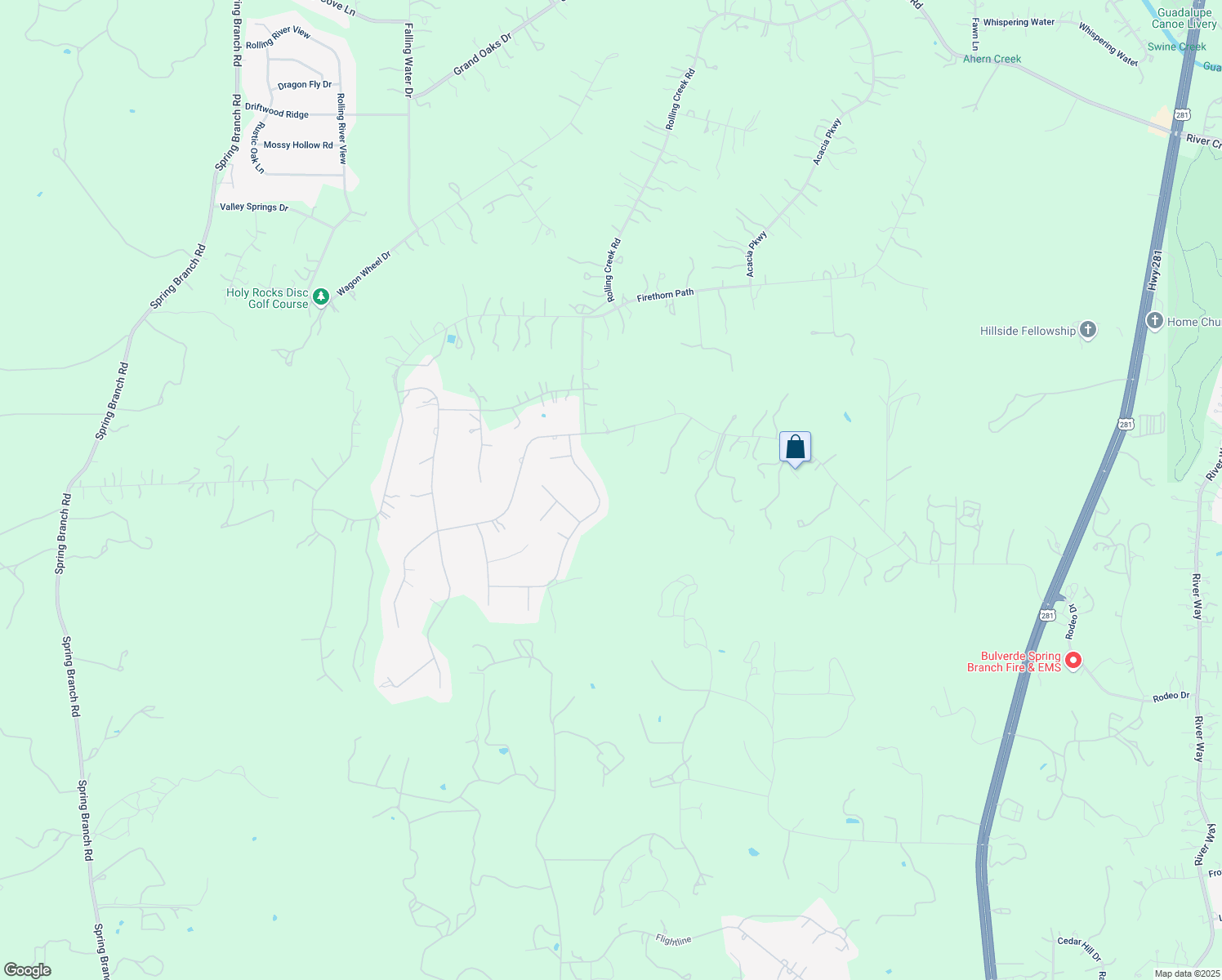map of restaurants, bars, coffee shops, grocery stores, and more near 362 Lantana Crossing in Spring Branch