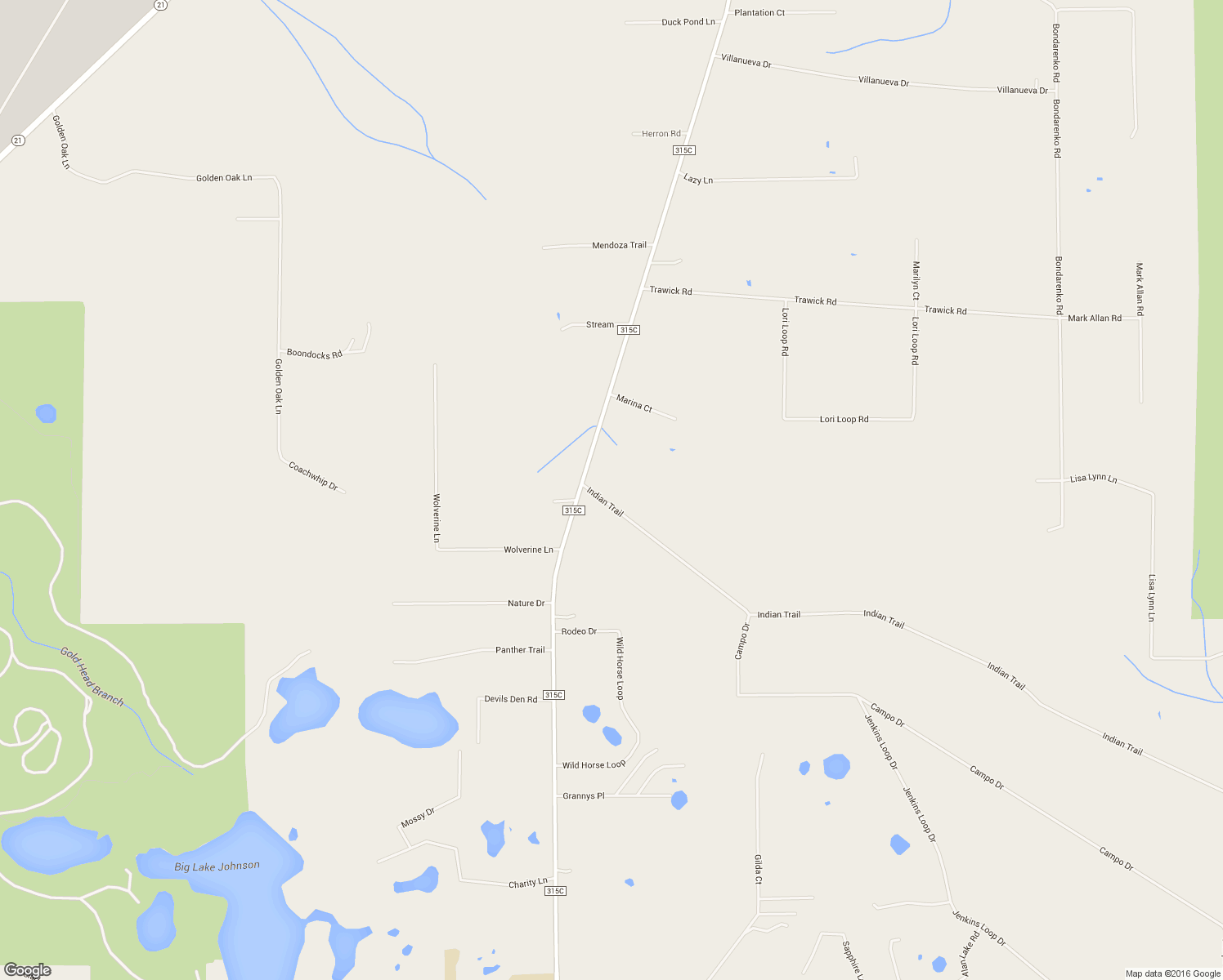 map of restaurants, bars, coffee shops, grocery stores, and more near 6080 Indian Trail in Keystone Heights