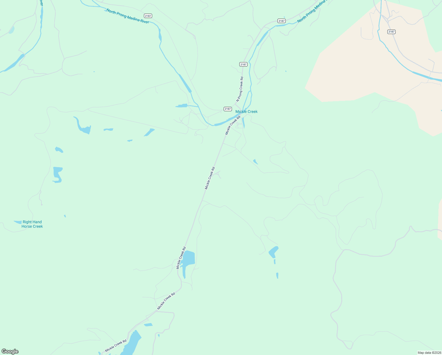 map of restaurants, bars, coffee shops, grocery stores, and more near 801 Mickle Creek Road in Medina
