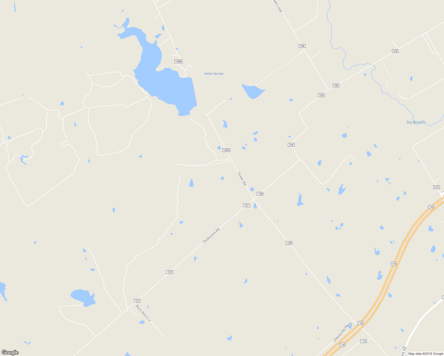 map of restaurants, bars, coffee shops, grocery stores, and more near 333 Tower Road in Lockhart