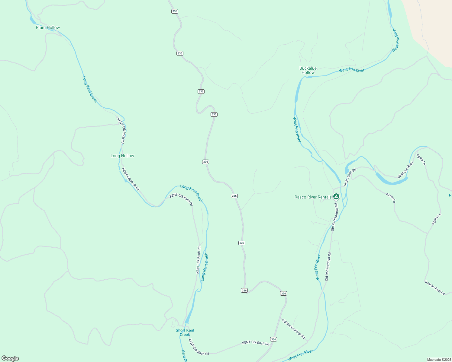 map of restaurants, bars, coffee shops, grocery stores, and more near 9738 Ranch to Market Road 336 in Leakey