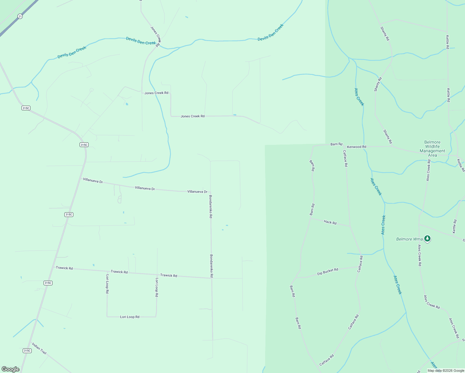 map of restaurants, bars, coffee shops, grocery stores, and more near 4526 Bondarenko Road in Keystone Heights