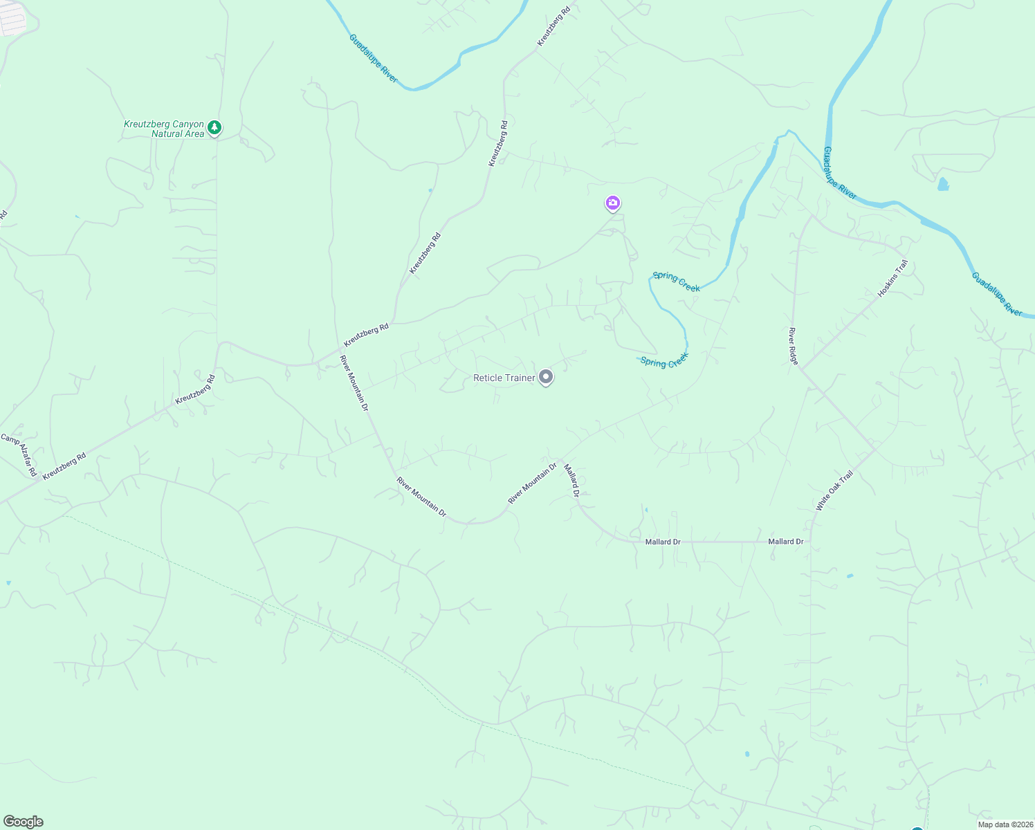 map of restaurants, bars, coffee shops, grocery stores, and more near 115 Spring Valley Cove in Boerne