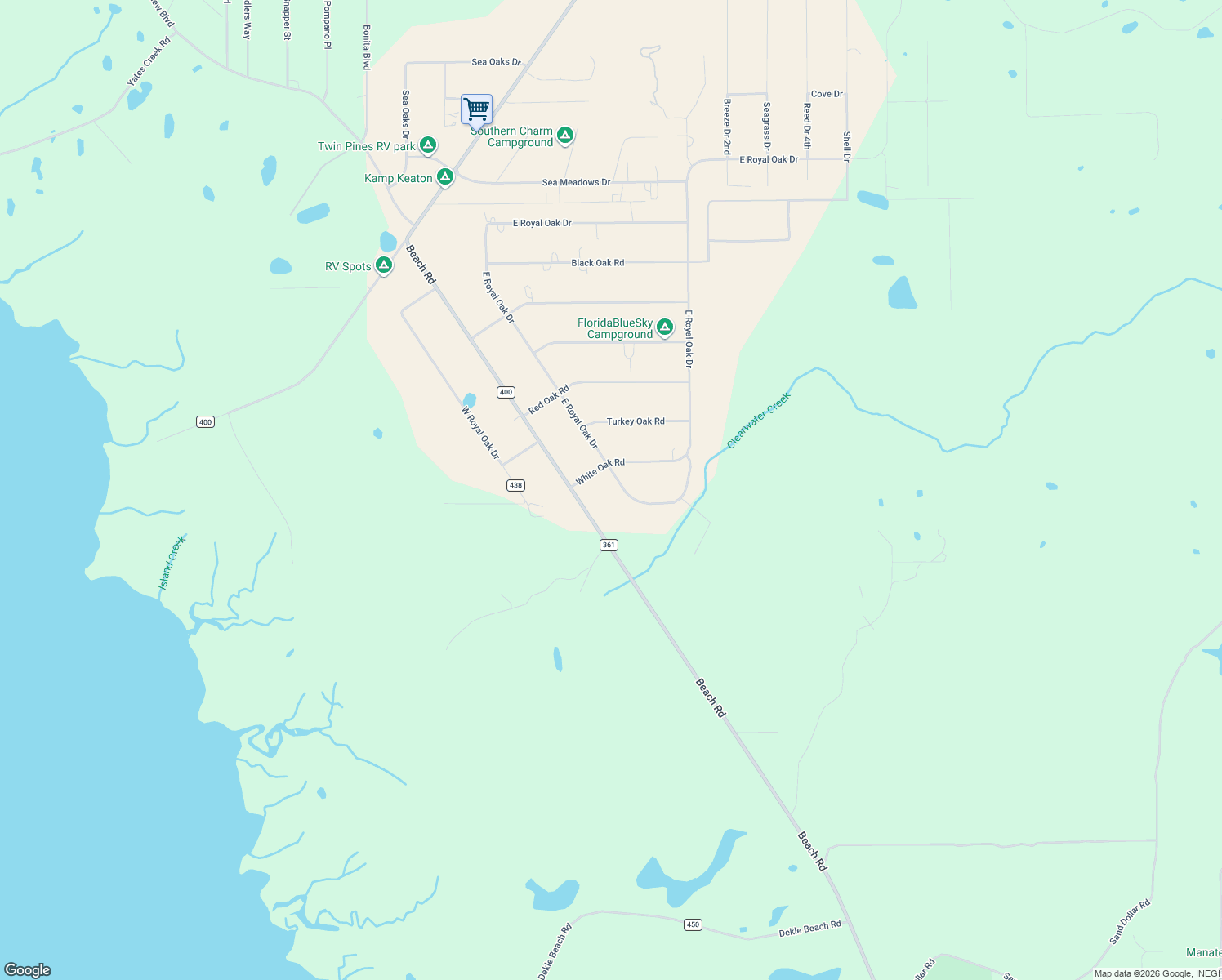 map of restaurants, bars, coffee shops, grocery stores, and more near 17138 East Royal Oak Drive in Perry
