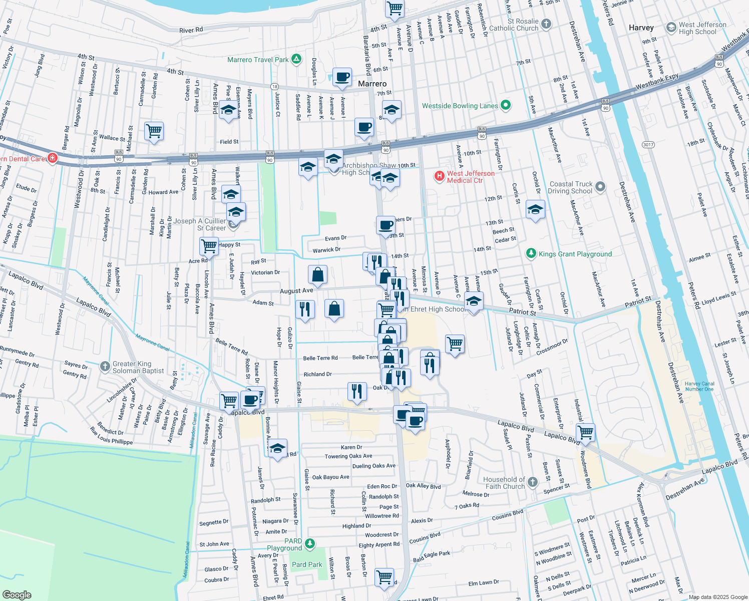 5001 Magnolia Street, Marrero LA Walk Score