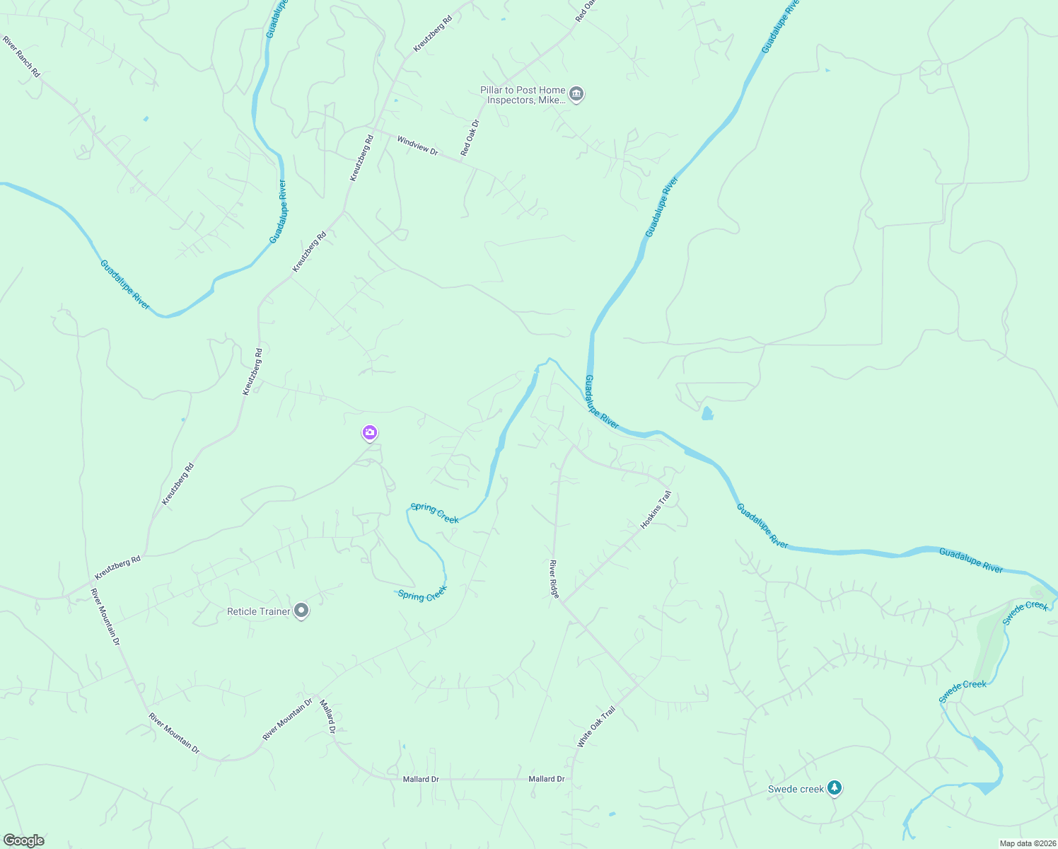 map of restaurants, bars, coffee shops, grocery stores, and more near 312 Hoskins Trail in Boerne