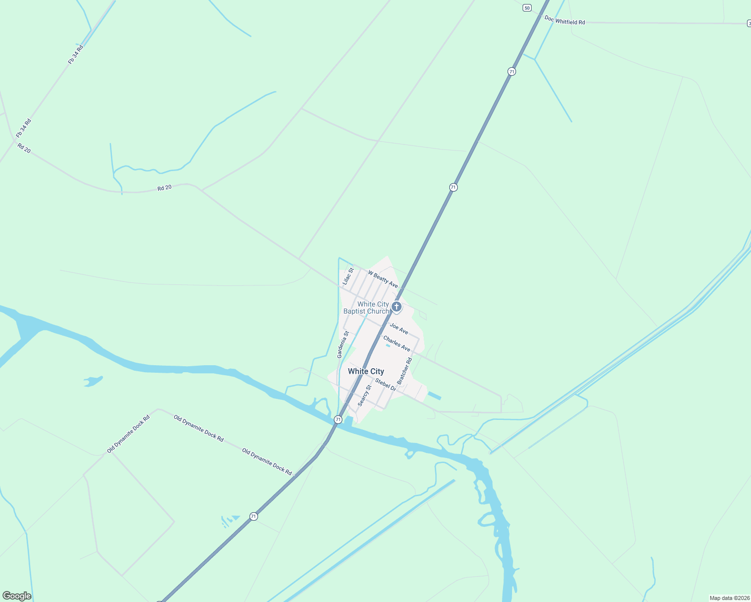 map of restaurants, bars, coffee shops, grocery stores, and more near 7216 Caladium Street in Wewahitchka