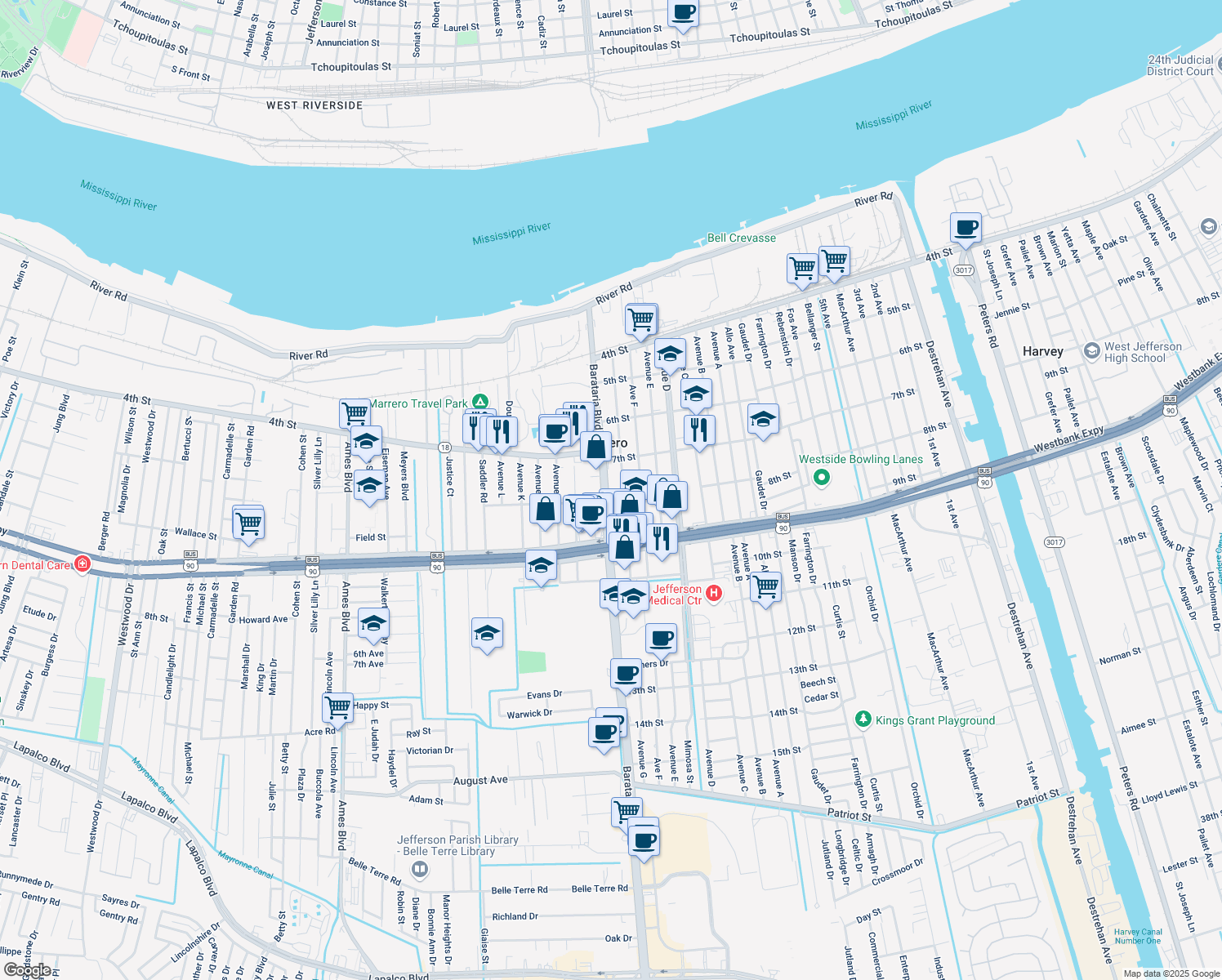 737 Barataria Boulevard, Marrero LA Walk Score