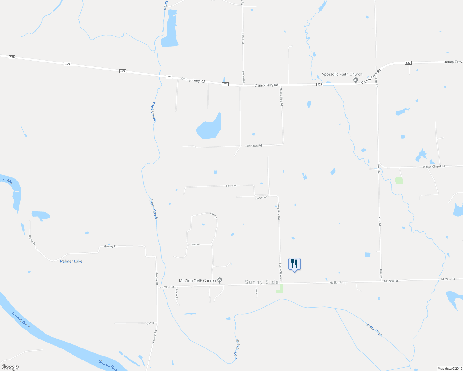 map of restaurants, bars, coffee shops, grocery stores, and more near 41230 Delma Road in Hempstead