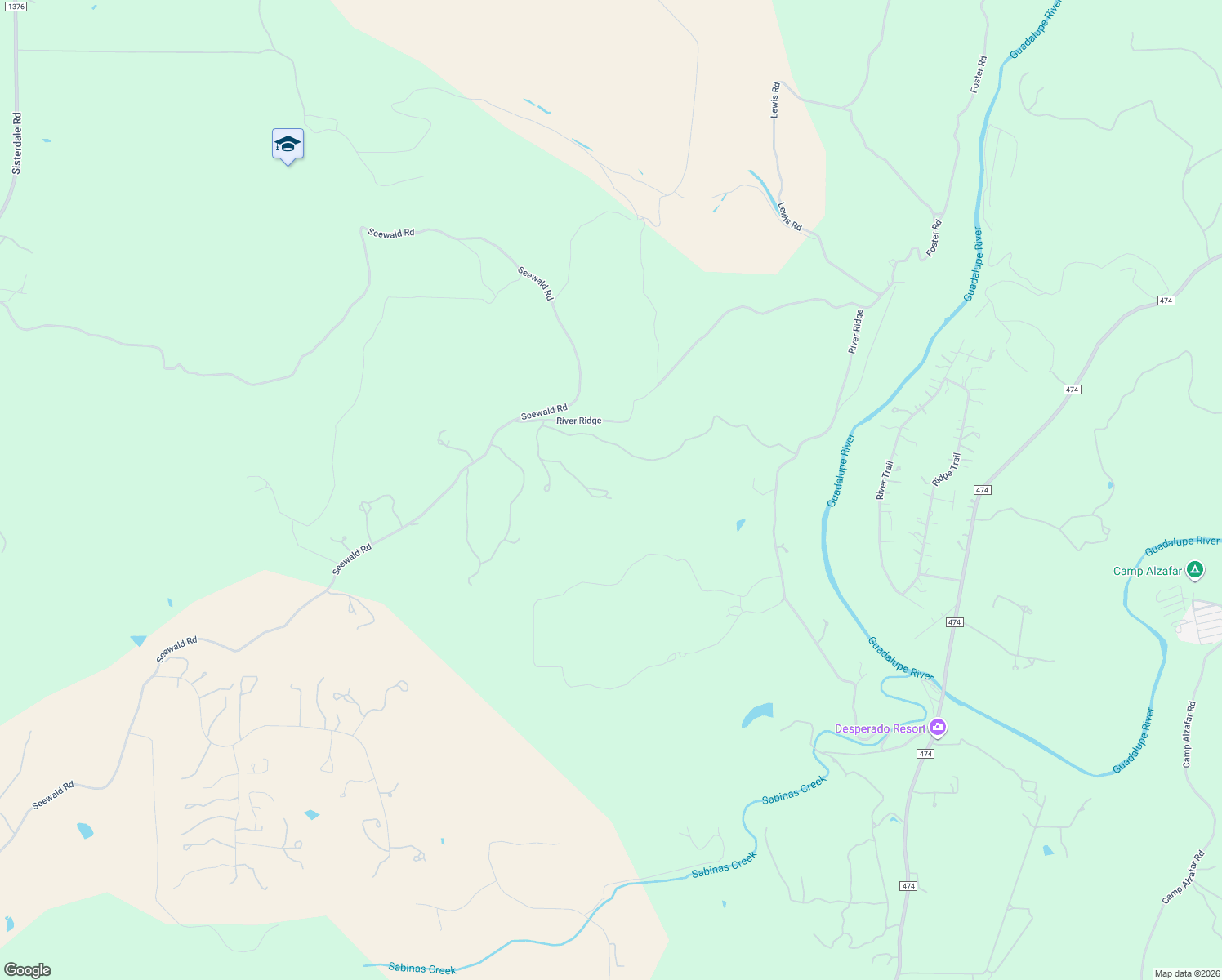 map of restaurants, bars, coffee shops, grocery stores, and more near 241 Seewald Road in Boerne