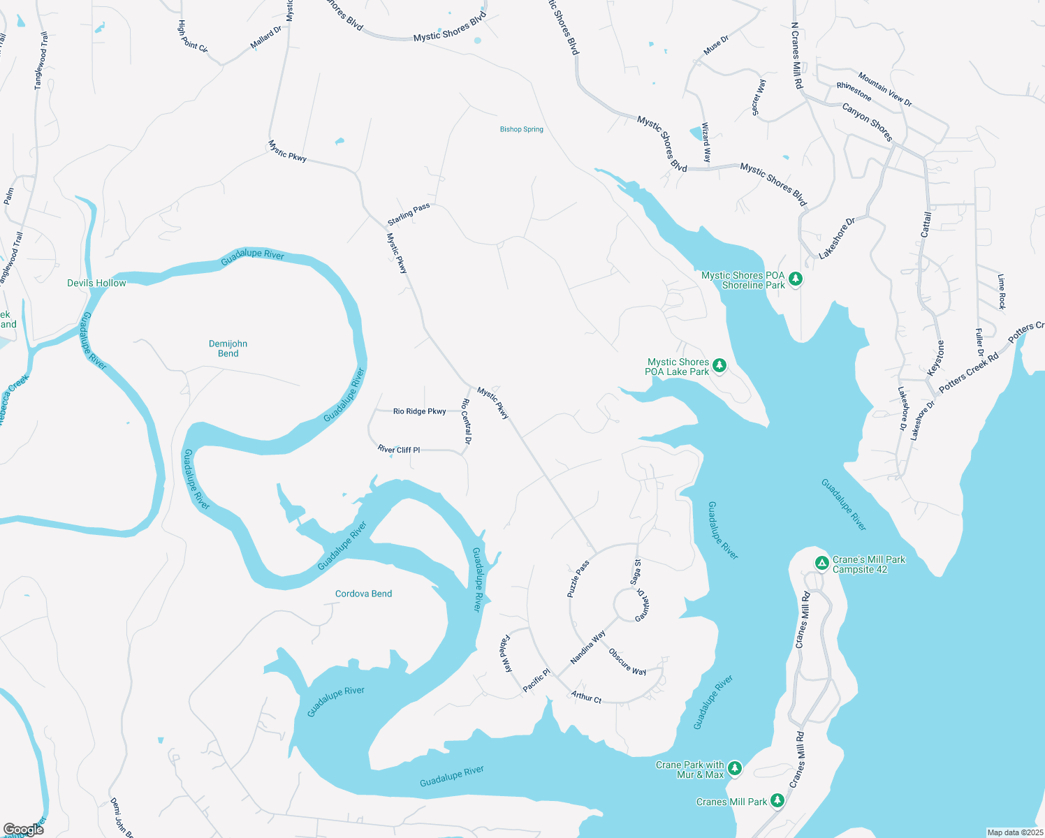map of restaurants, bars, coffee shops, grocery stores, and more near 1143 Mystic Parkway in Spring Branch