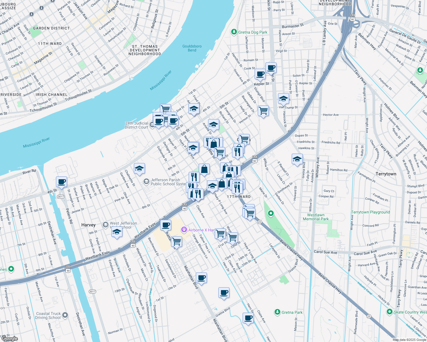 1119 Newton Street, Gretna LA Walk Score