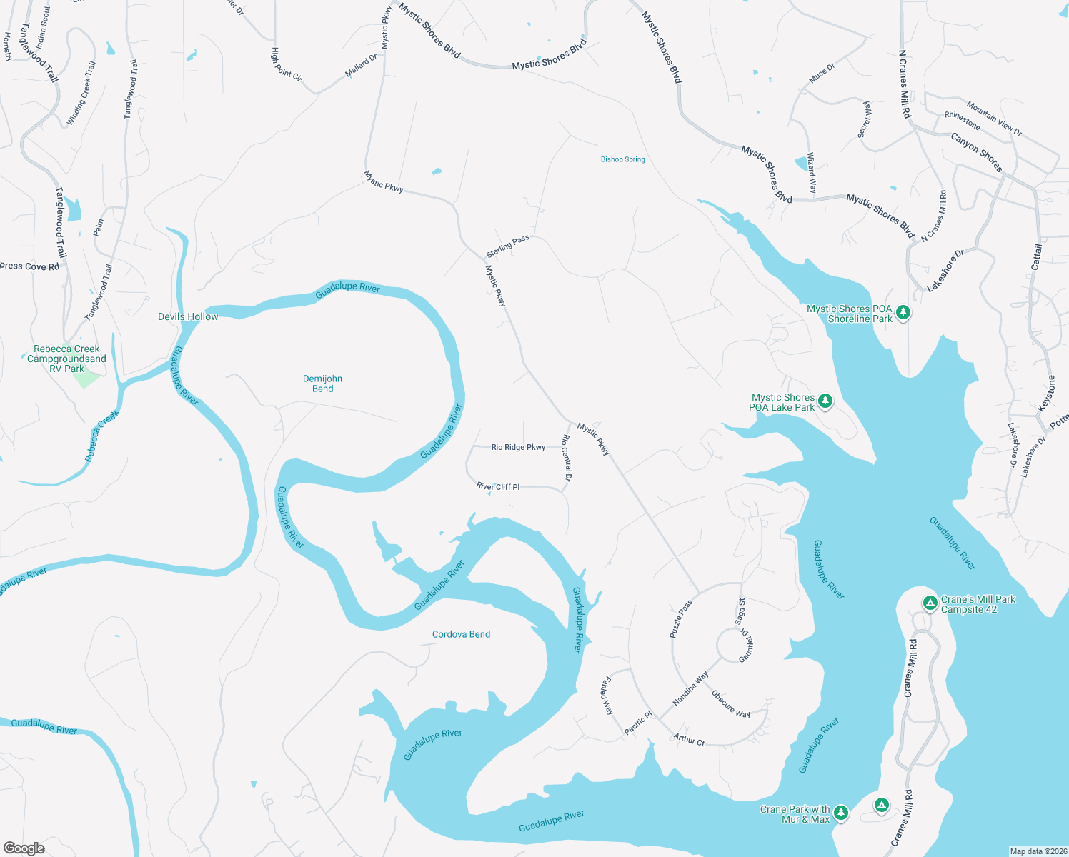 map of restaurants, bars, coffee shops, grocery stores, and more near 128 Upper River Place in Spring Branch