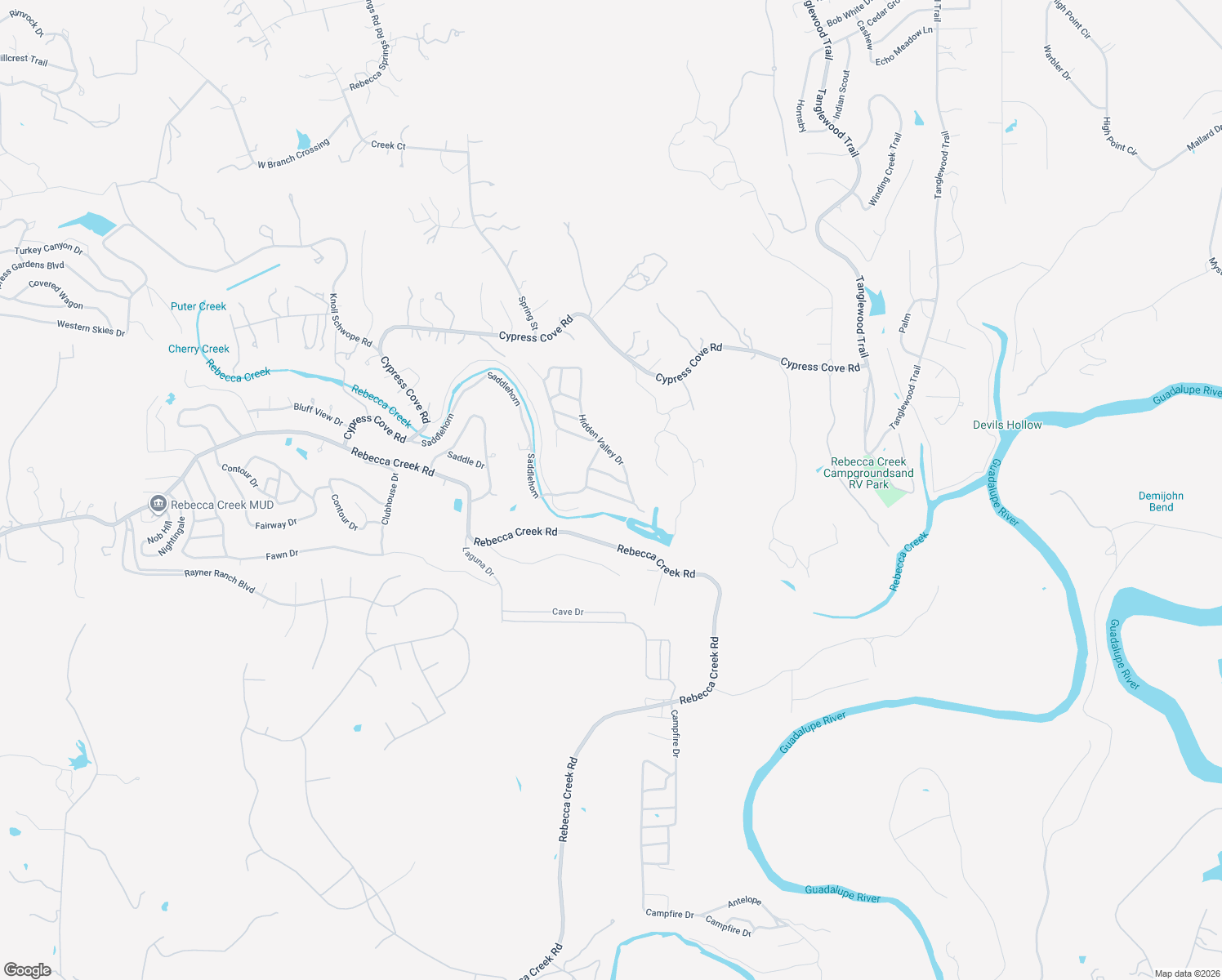 map of restaurants, bars, coffee shops, grocery stores, and more near 1321 Hidden Valley Drive in Spring Branch