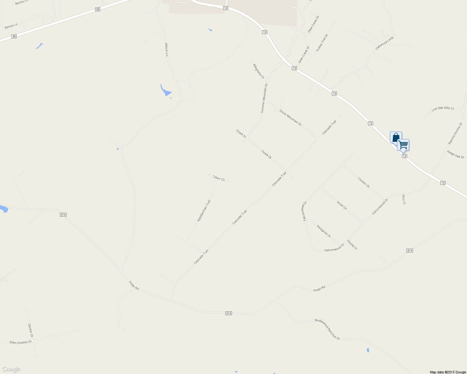 map of restaurants, bars, coffee shops, grocery stores, and more near 101 Teton Circle in San Marcos