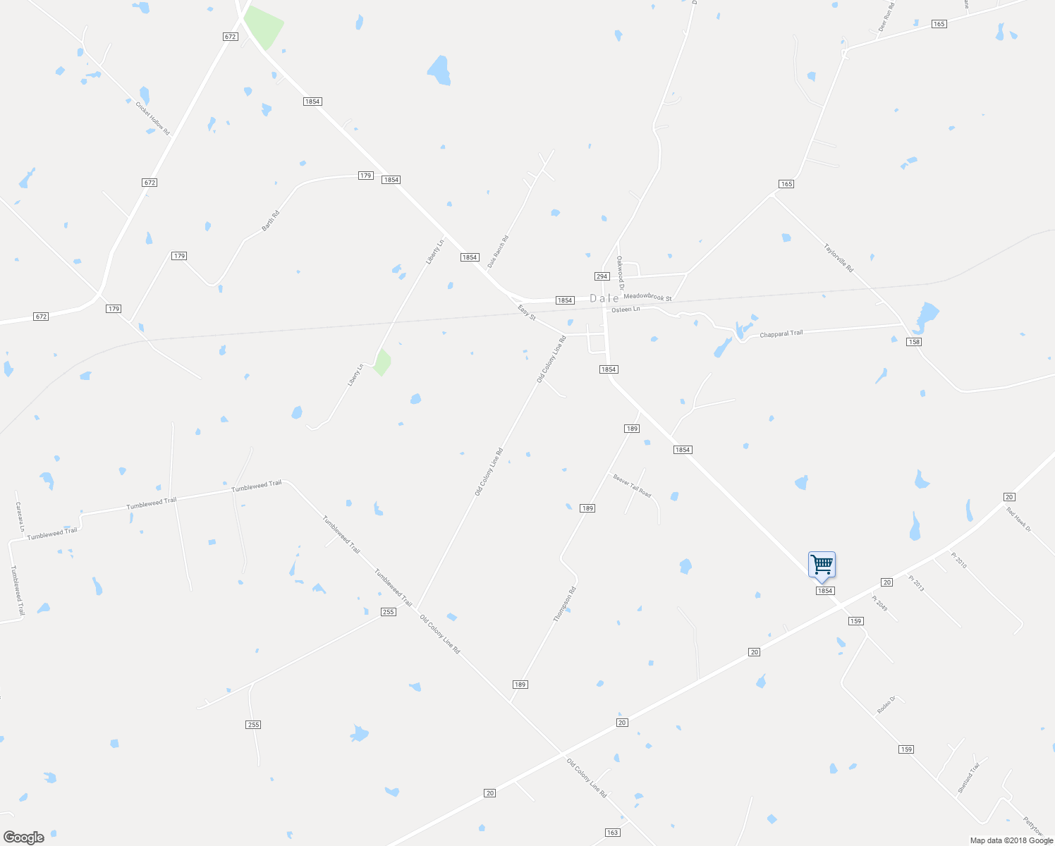 map of restaurants, bars, coffee shops, grocery stores, and more near 517 Old Colony Line Road in Dale