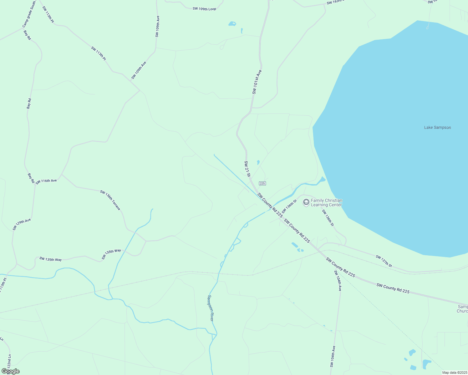 map of restaurants, bars, coffee shops, grocery stores, and more near 14076 Southwest 102nd Avenue in Starke