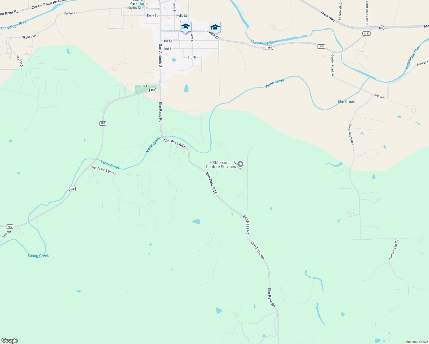 map of restaurants, bars, coffee shops, grocery stores, and more near 312 Elm Pass Road East in Center Point