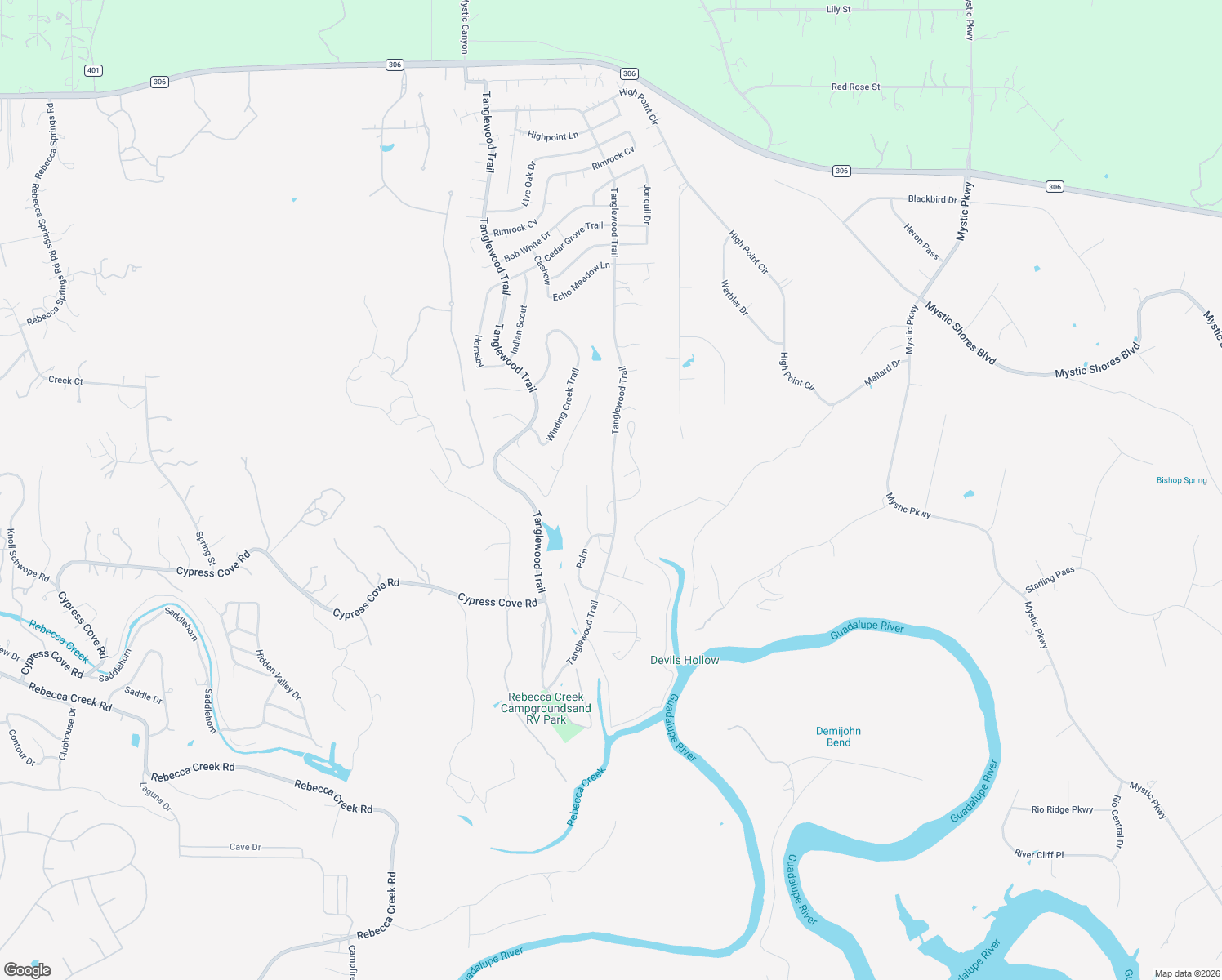 map of restaurants, bars, coffee shops, grocery stores, and more near 4421 Tanglewood Trail in Spring Branch