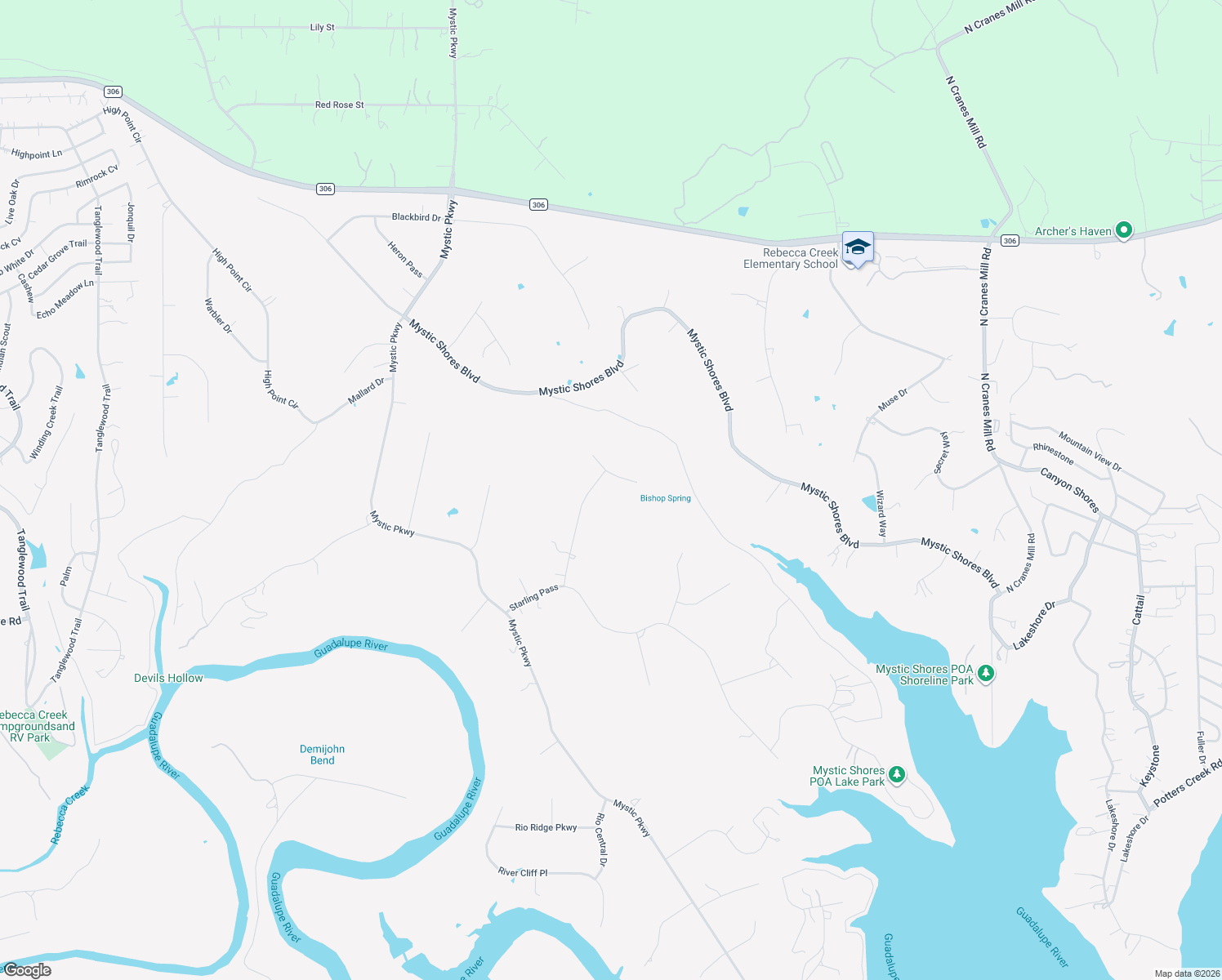 map of restaurants, bars, coffee shops, grocery stores, and more near 1090 Star Ridge in Spring Branch