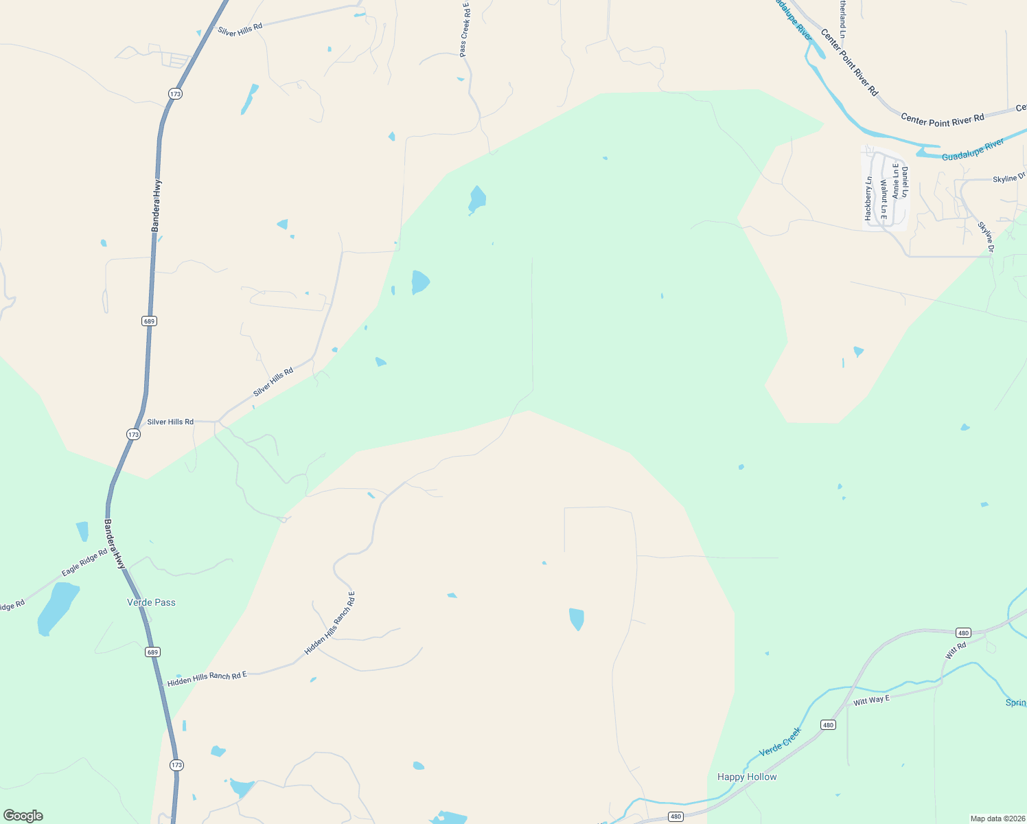 map of restaurants, bars, coffee shops, grocery stores, and more near 530 Hidden Hills Ranch Road East in Kerrville