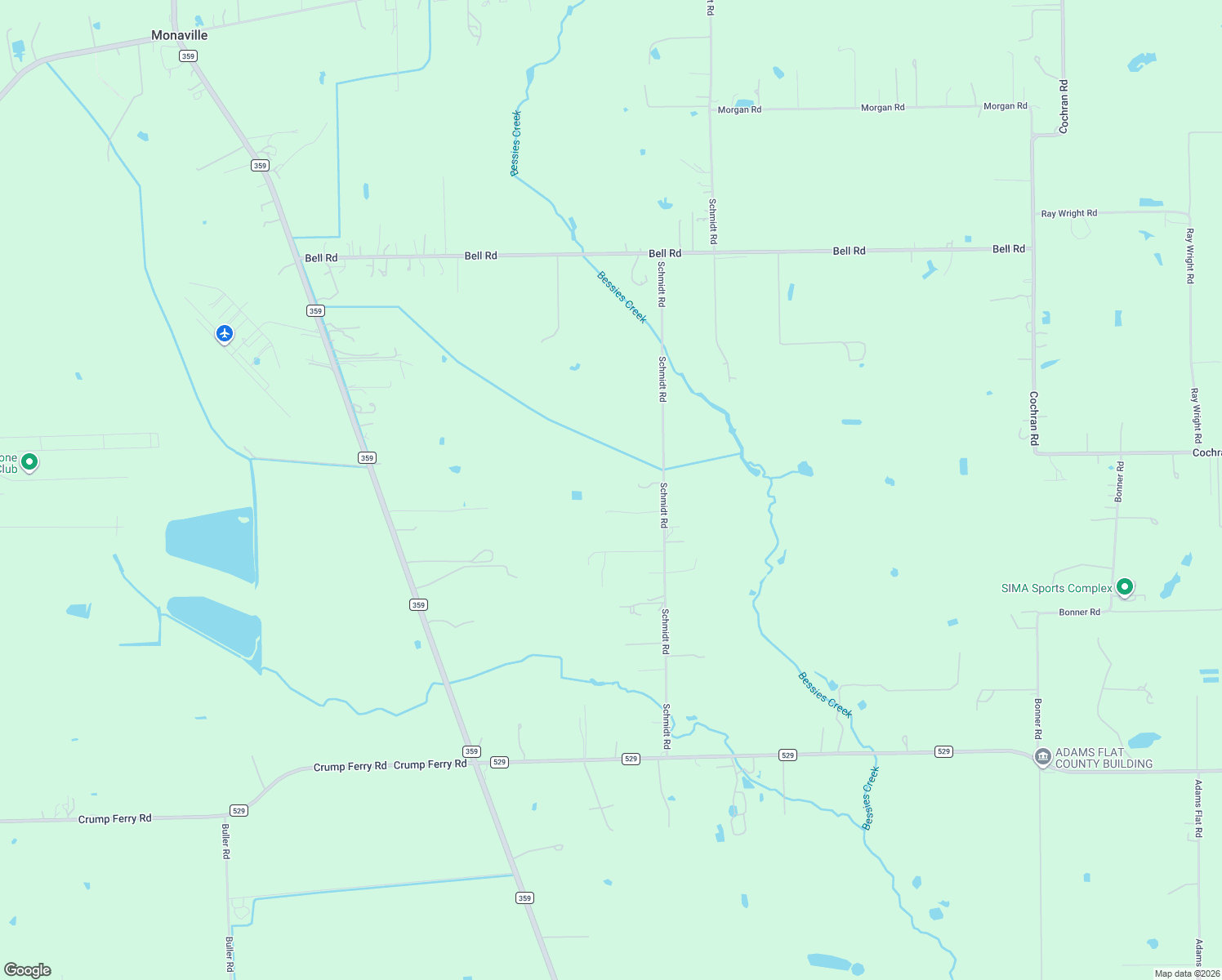 map of restaurants, bars, coffee shops, grocery stores, and more near 10859 Schmidt Road in Waller